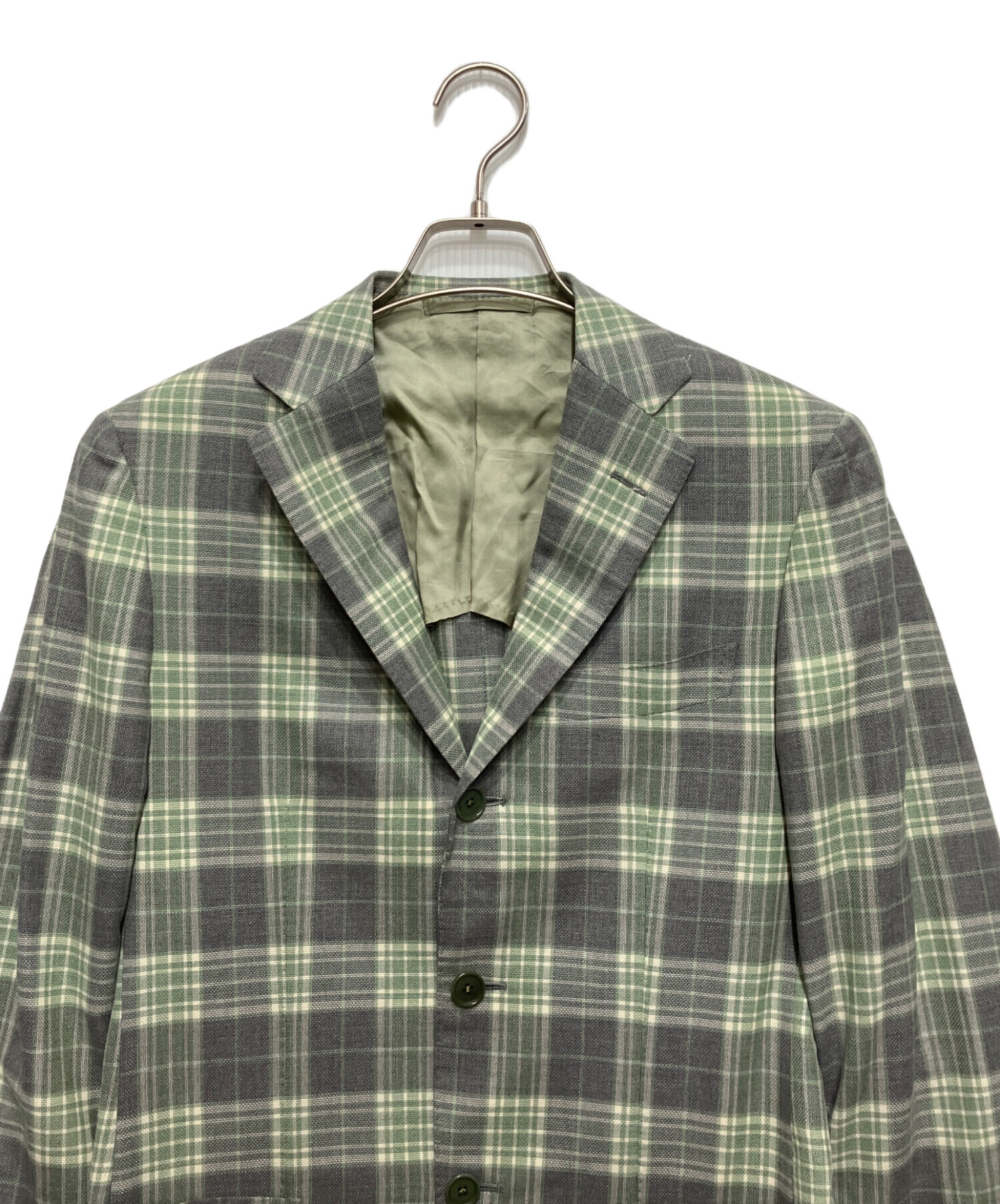 中古・古着通販】BEAMS F (ビームスエフ) チェック3Bジャケット 