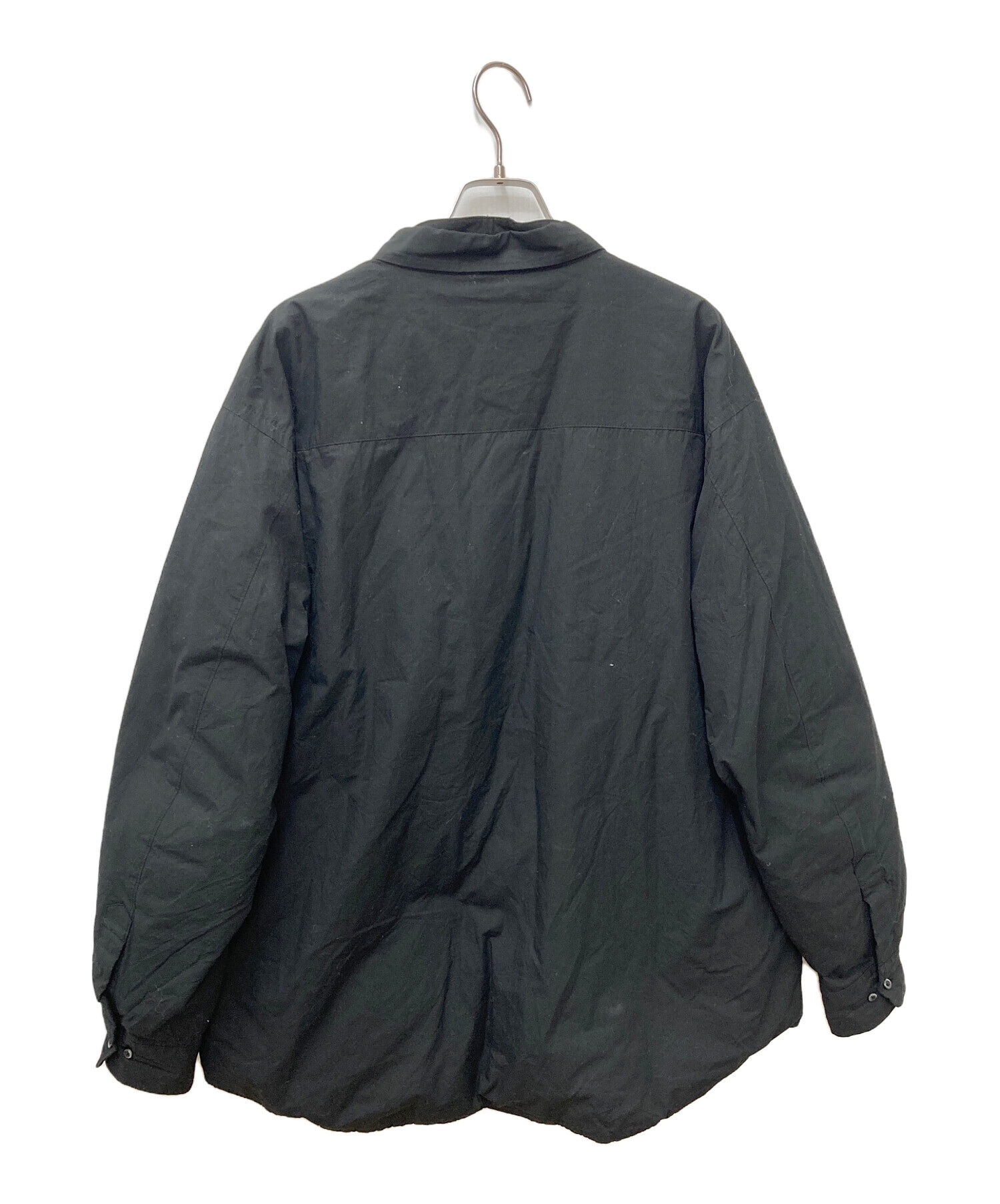 中古・古着通販】miffew (ミフュー) OVER DOWN SHIRTS ブラック サイズ 