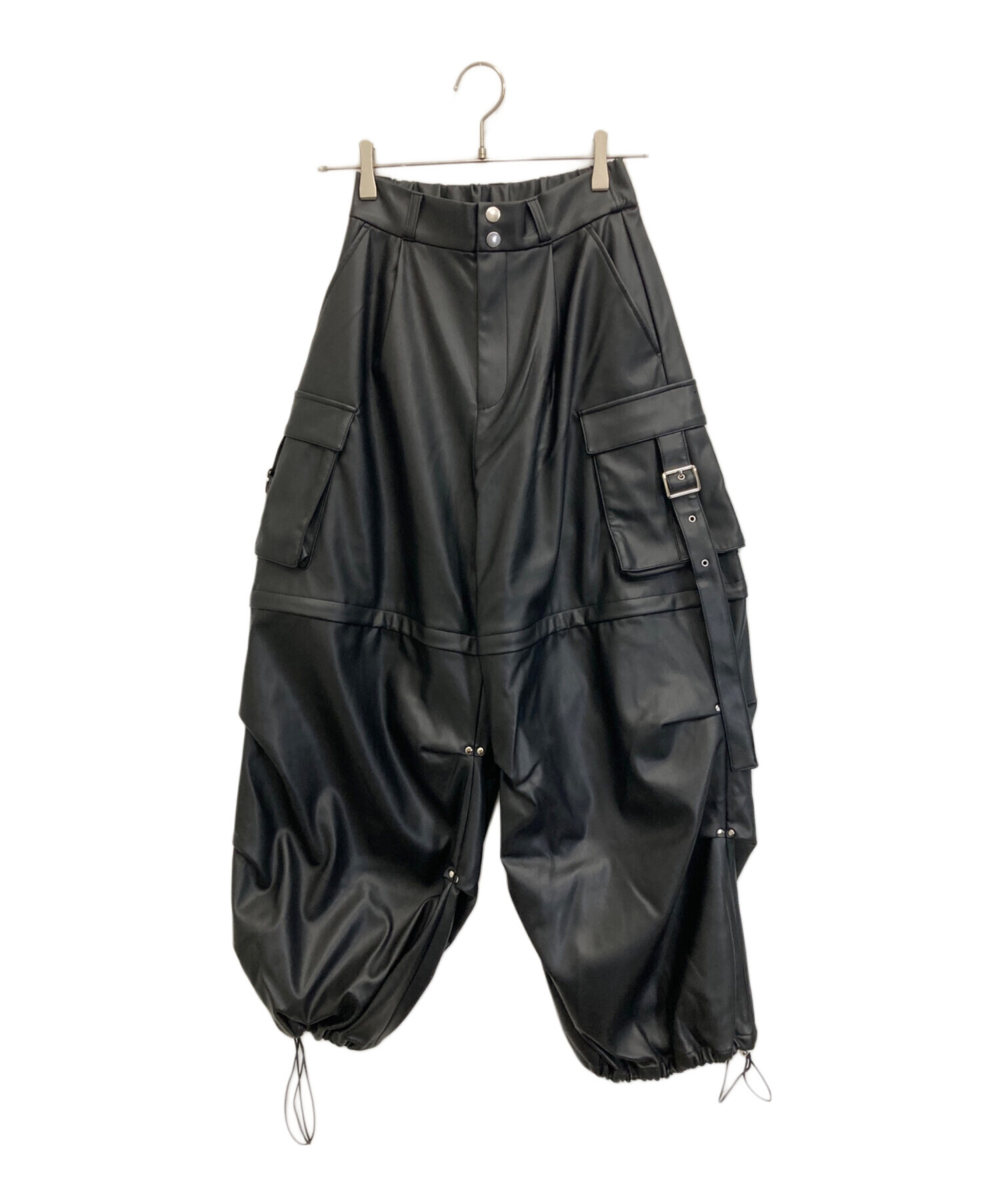 中古・古着通販】HARE (ハレ) 2WAYメタルカーゴパンツ ブラック サイズ