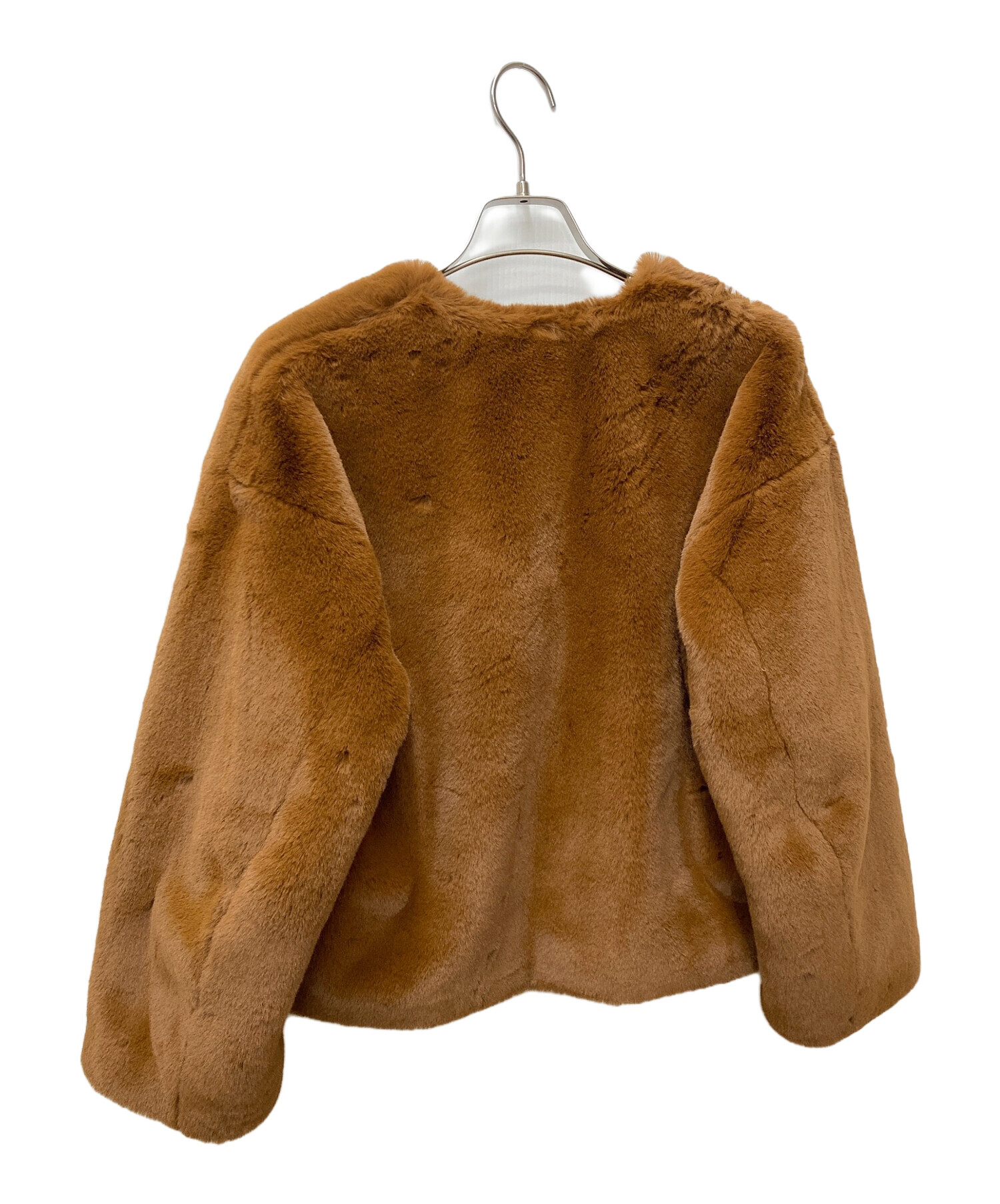 中古・古着通販】MUVEIL (ミュベール) フラワーファー刺繍ジャケット