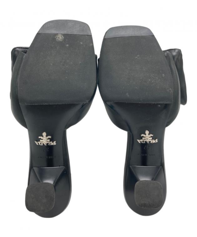 中古・古着通販】PRADA (プラダ) ソフトパデッドナッパレザーサンダル
