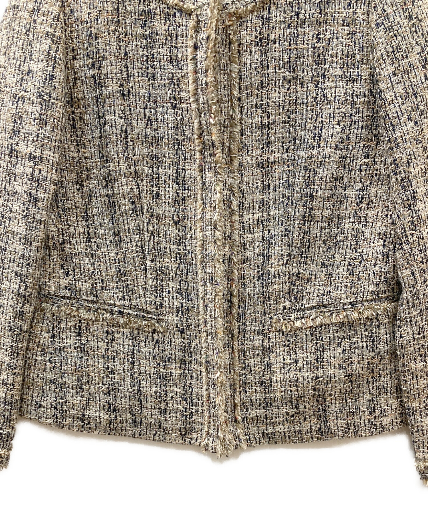 中古・古着通販】theory (セオリー) Beverly Tweed Fringe Slim JKT