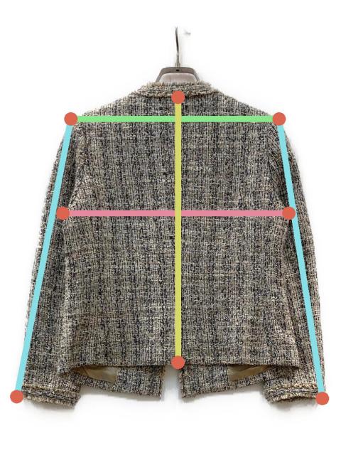 中古・古着通販】theory (セオリー) Beverly Tweed Fringe Slim JKT