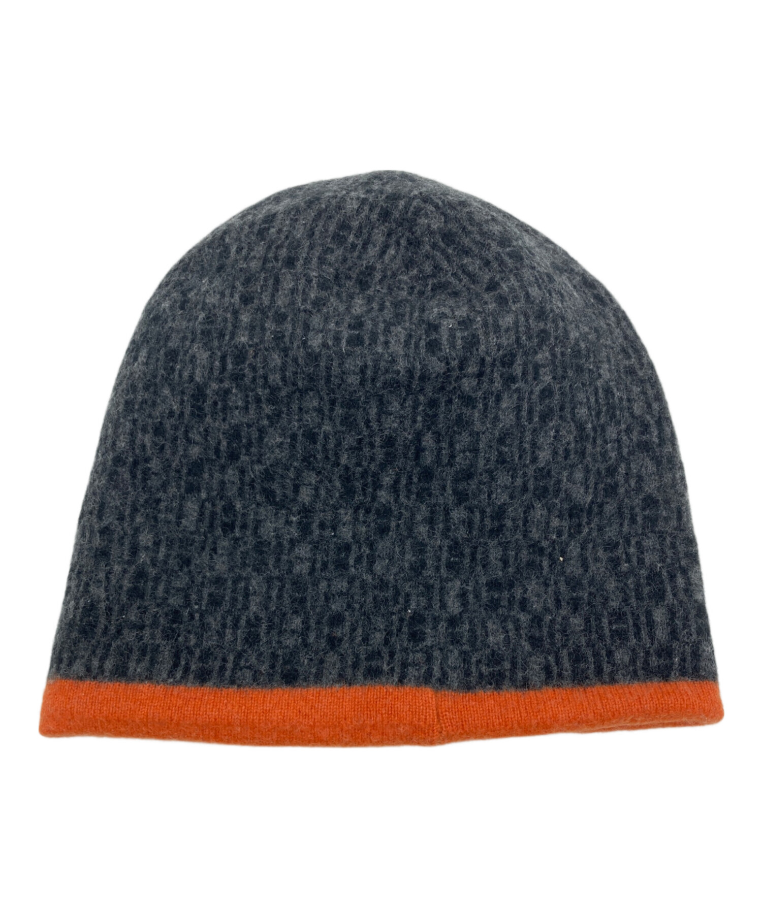 中古・古着通販】HERMES (エルメス) Hロゴニットキャップ グレー