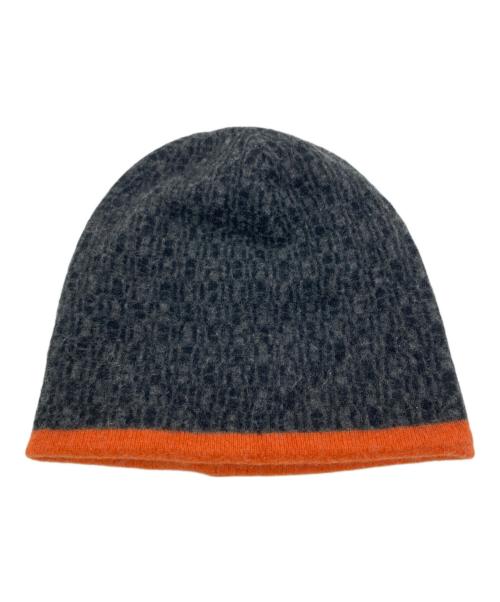 中古・古着通販】HERMES (エルメス) Hロゴニットキャップ グレー