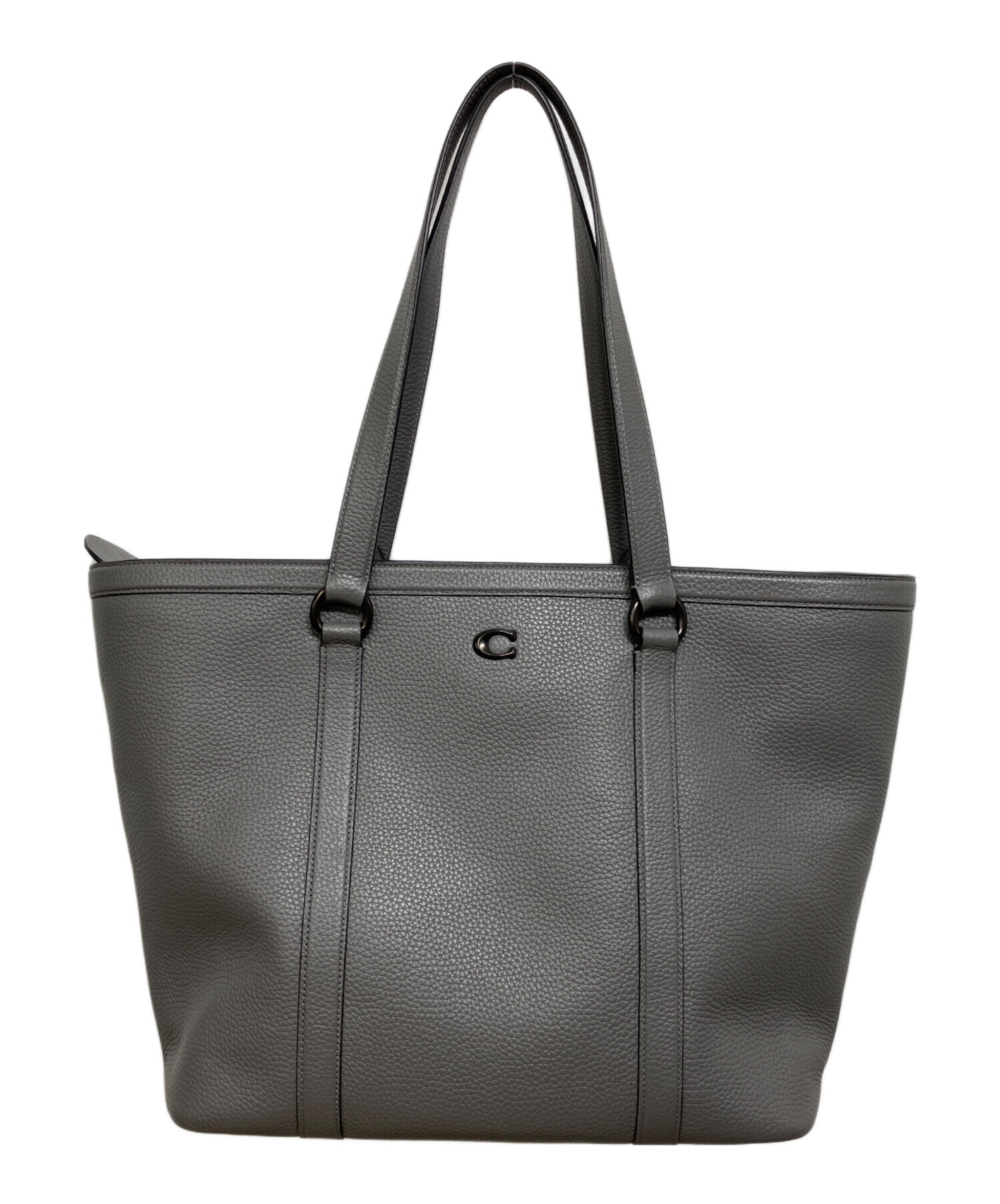 中古・古着通販】COACH (コーチ) ゴッサム ジップトートバッグ グレー