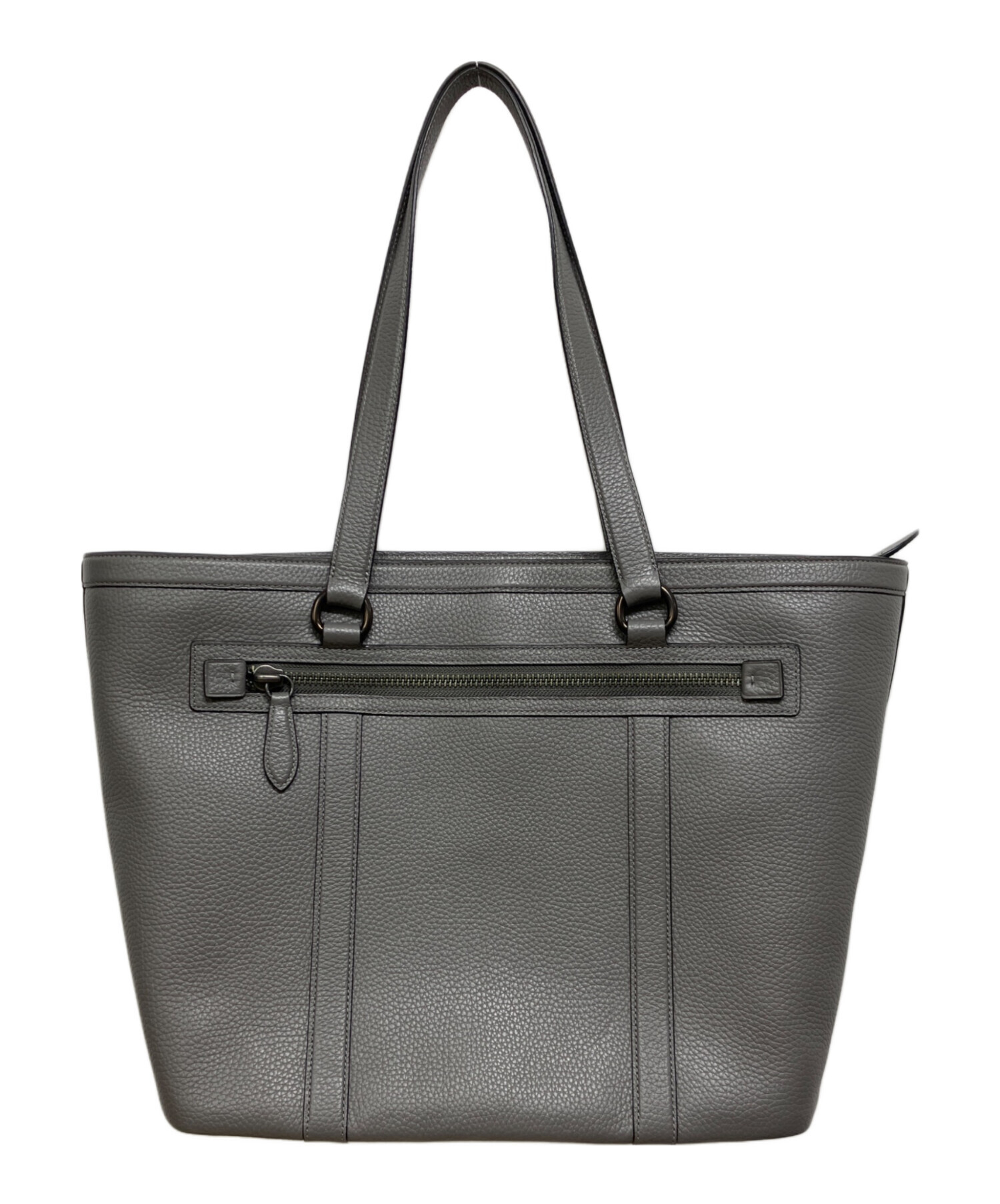 中古・古着通販】COACH (コーチ) ゴッサム ジップトートバッグ グレー