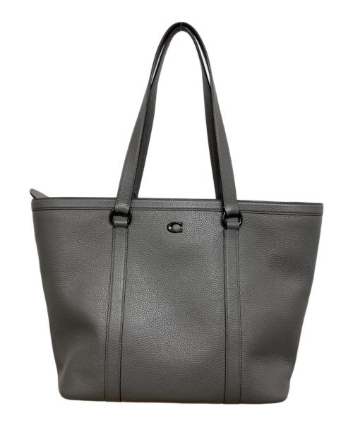近年モデル 美品✨コーチ ゴッサム ジップトート 肩掛け トートバッグ グレー 中古・古着通販】COACH (コーチ) ゴッサム ジップトートバッグ グレー