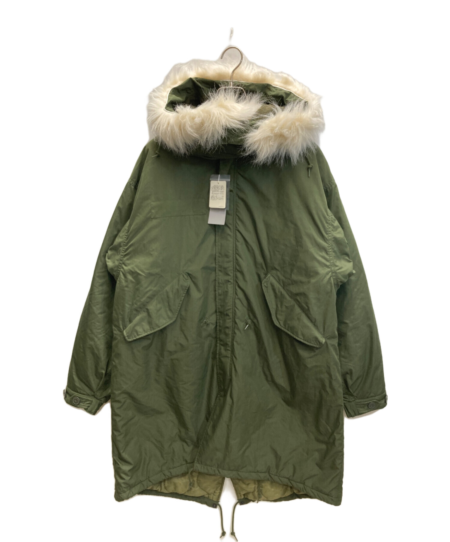 BEAMS ビームス M-65 モッズコート L フード ファー付き 中綿 中古・古着通販】BEAMS (ビームス) 中綿 M-65タイプ モッズコート