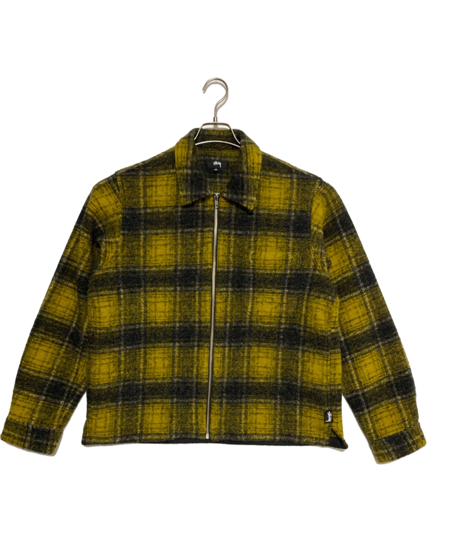 中古・古着通販】stussy (ステューシー) Wool Plaid Zip Shirt