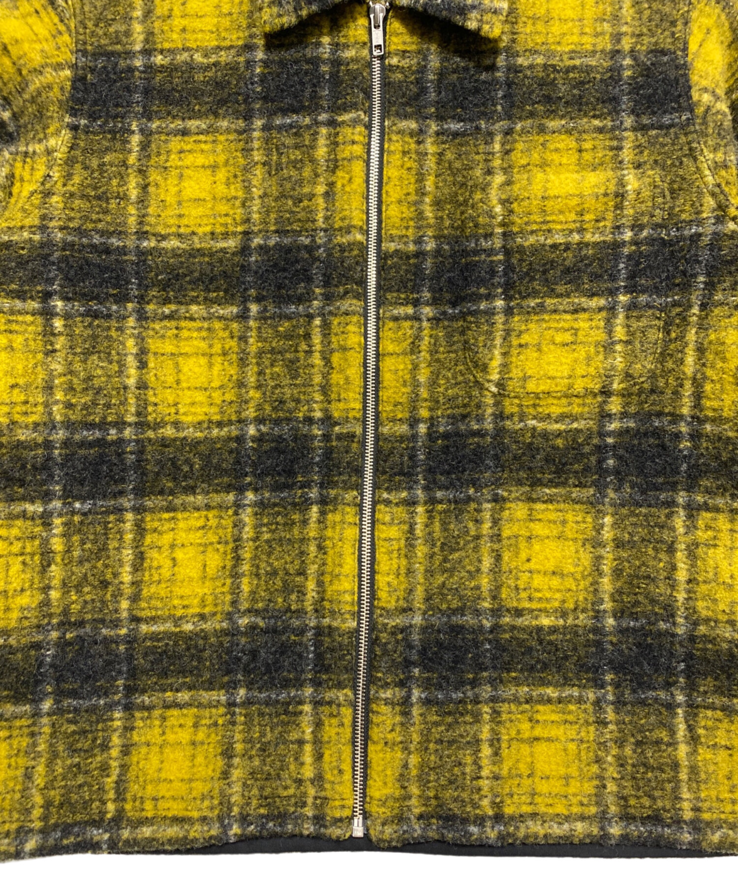 中古・古着通販】stussy (ステューシー) Wool Plaid Zip Shirt