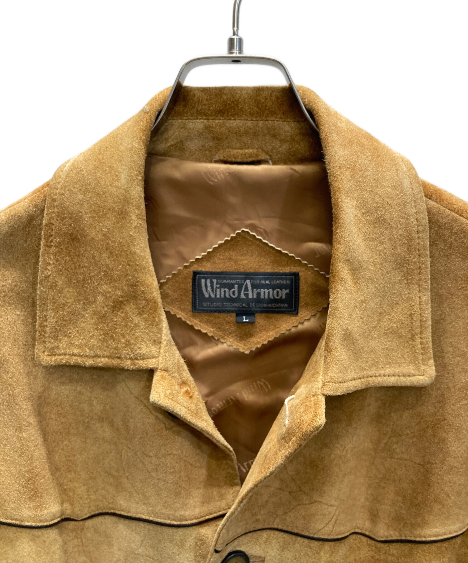 Wind Armor 本革ブラウンジャケット 中古・古着通販】Wind Armor (ウィンドアーマー) ゴートレザー