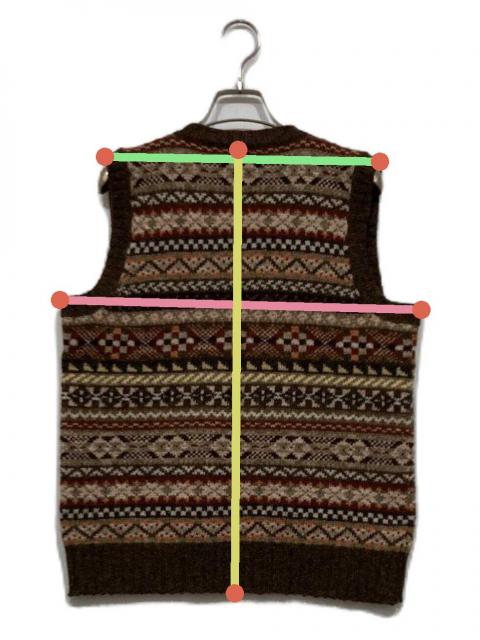 中古・古着通販】JAMIESONS (ジャミーソンズ) 総柄ニットベスト