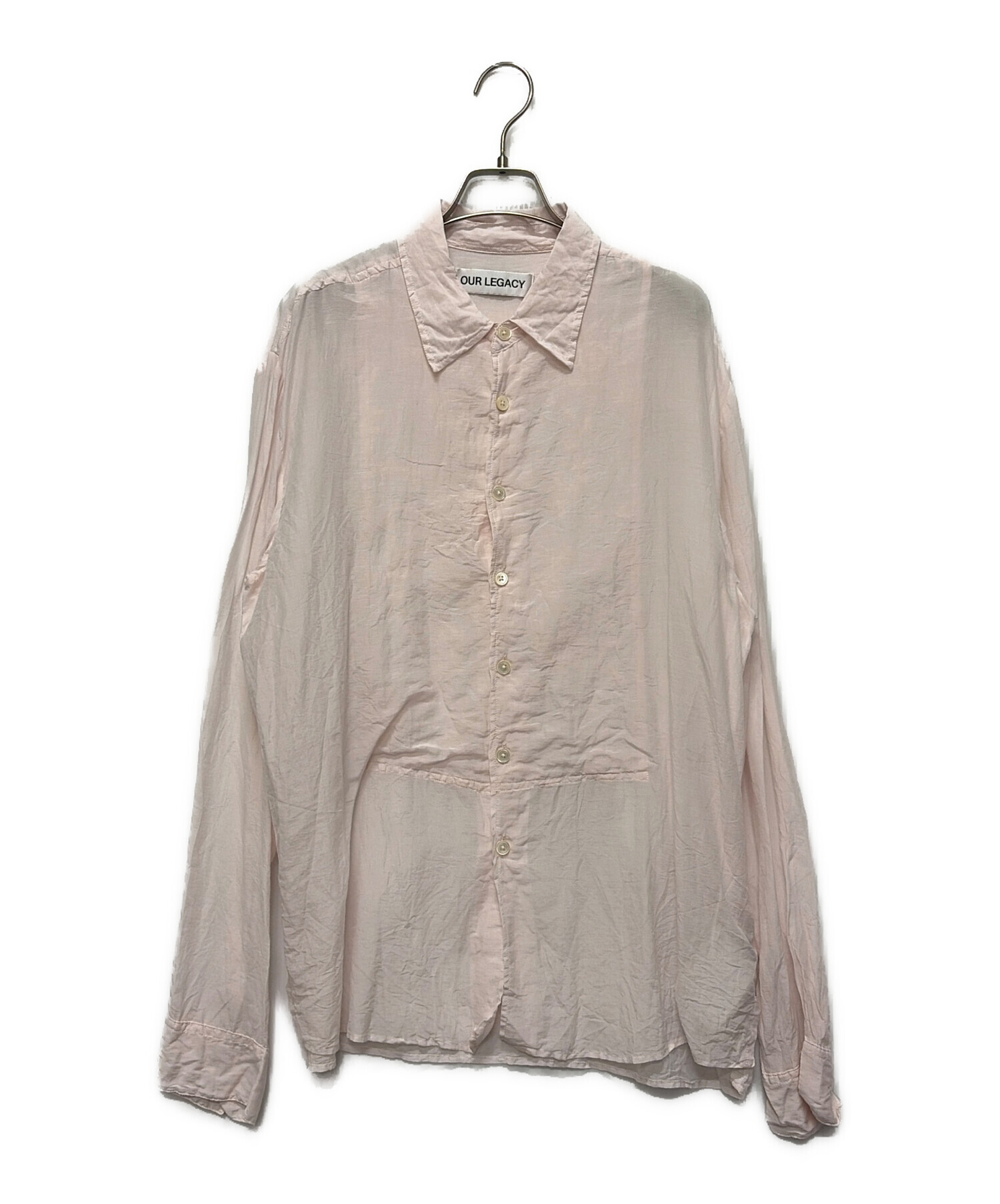 OUR LEGACY Adorn Shirt 46 24AW シアー シルク 中古・古着通販】OUR LEGACY (アワーレガシー) ADORN SHIRT ピンク