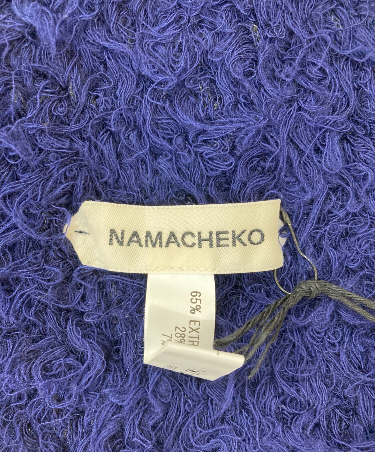 中古・古着通販】NAMACHEKO (ナマチェコ) Elmet Scarf ネイビー