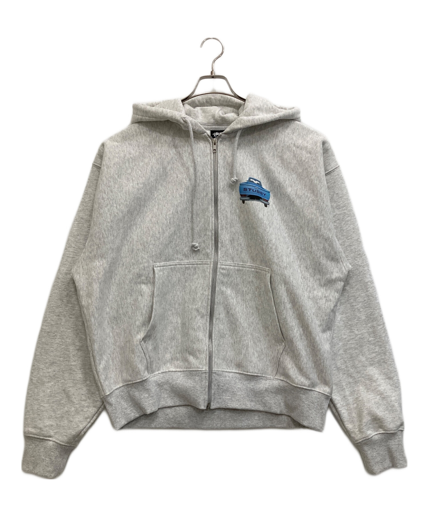 中古・古着通販】stussy (ステューシー) PICK UP ZIP HOOD グレー
