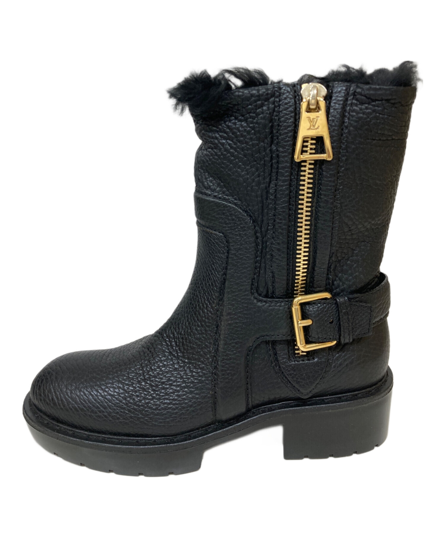 中古・古着通販】LOUIS VUITTON (ルイ ヴィトン) ボアベルトブーツ