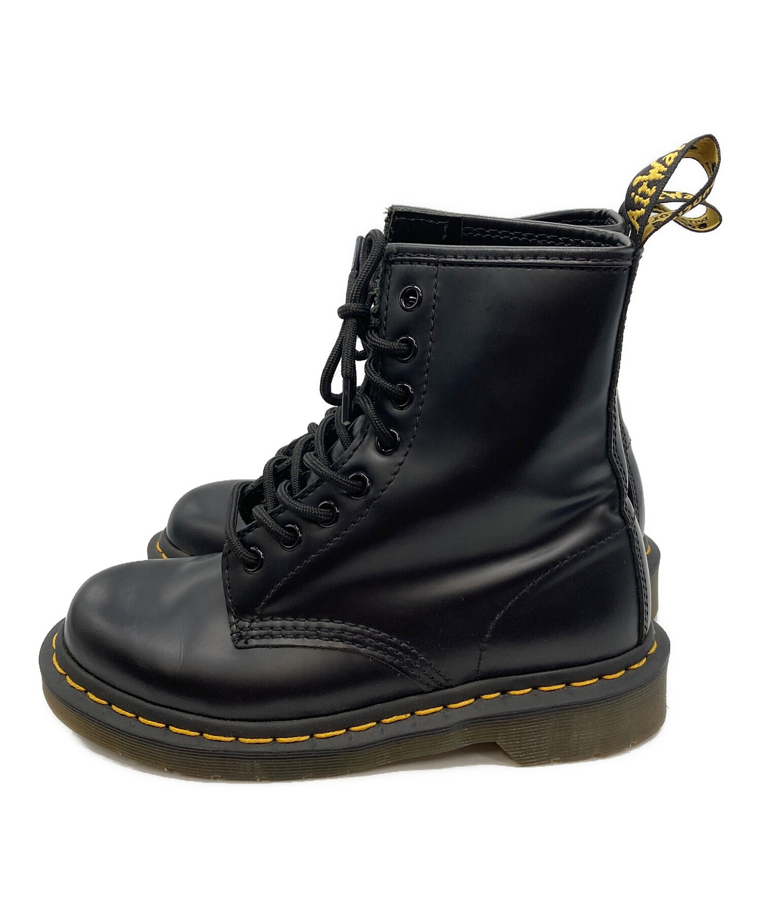 【美品】Dr.Martens ドクターマーチン 8ホールブーツ UK3 黒 中古・古着通販】Dr.Martens (ドクターマーチン) 8ホールブーツ