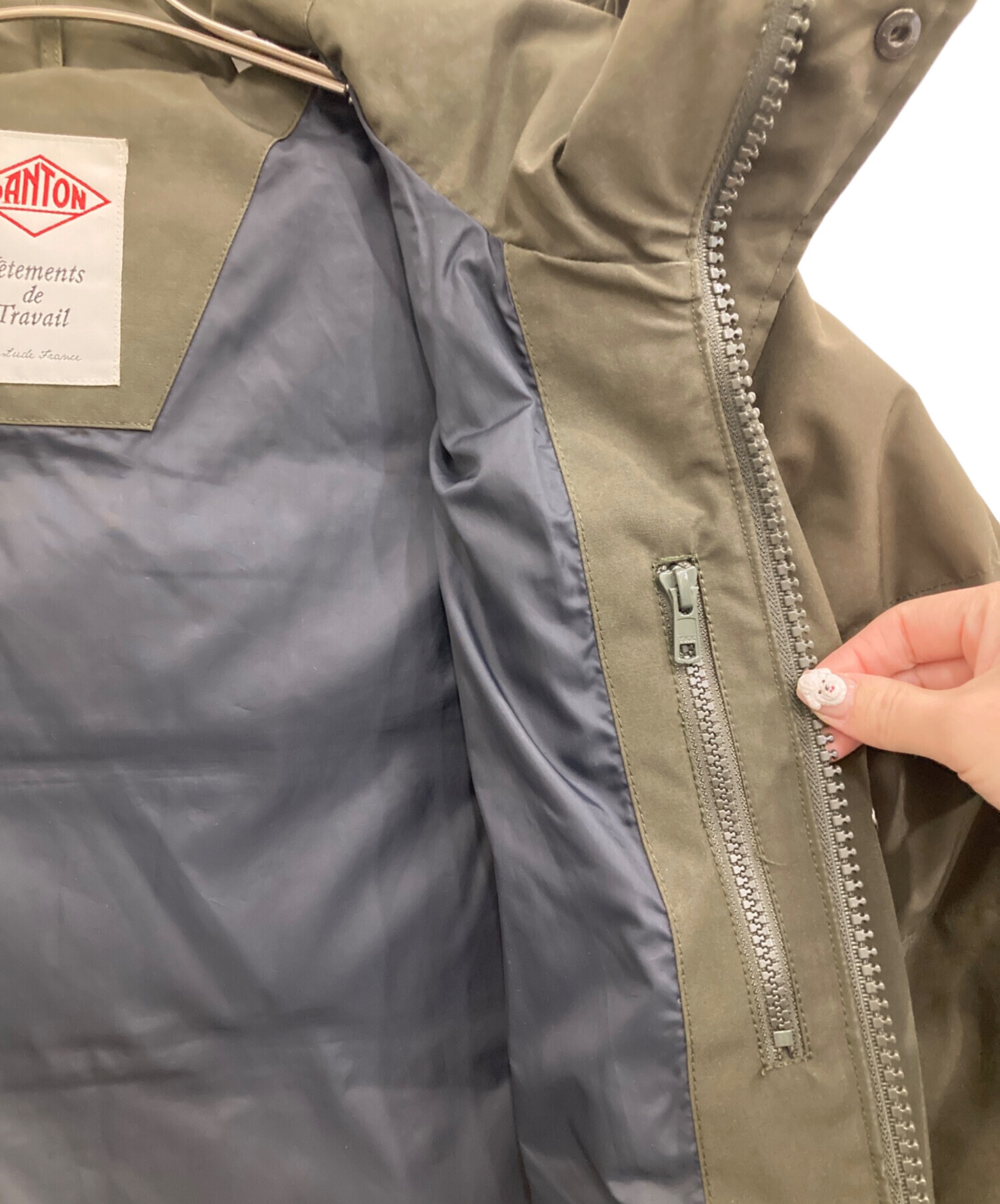 中古・古着通販】DANTON (ダントン) フード付きロングダウンコート