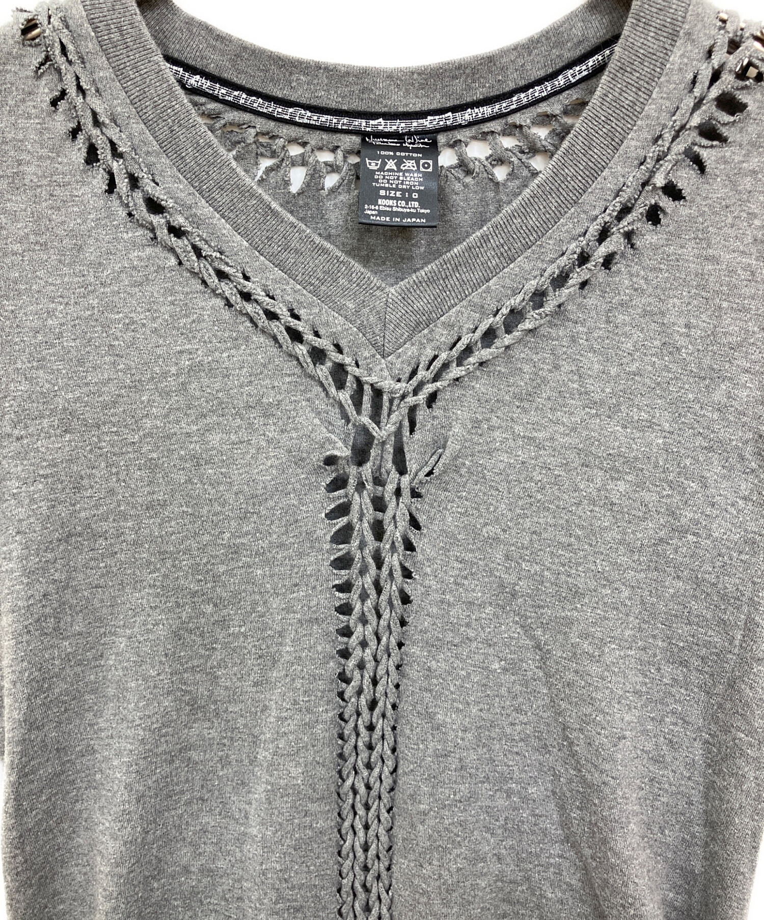 中古・古着通販】NUMBER (N)INE (ナンバーナイン) 編み込みデザイン