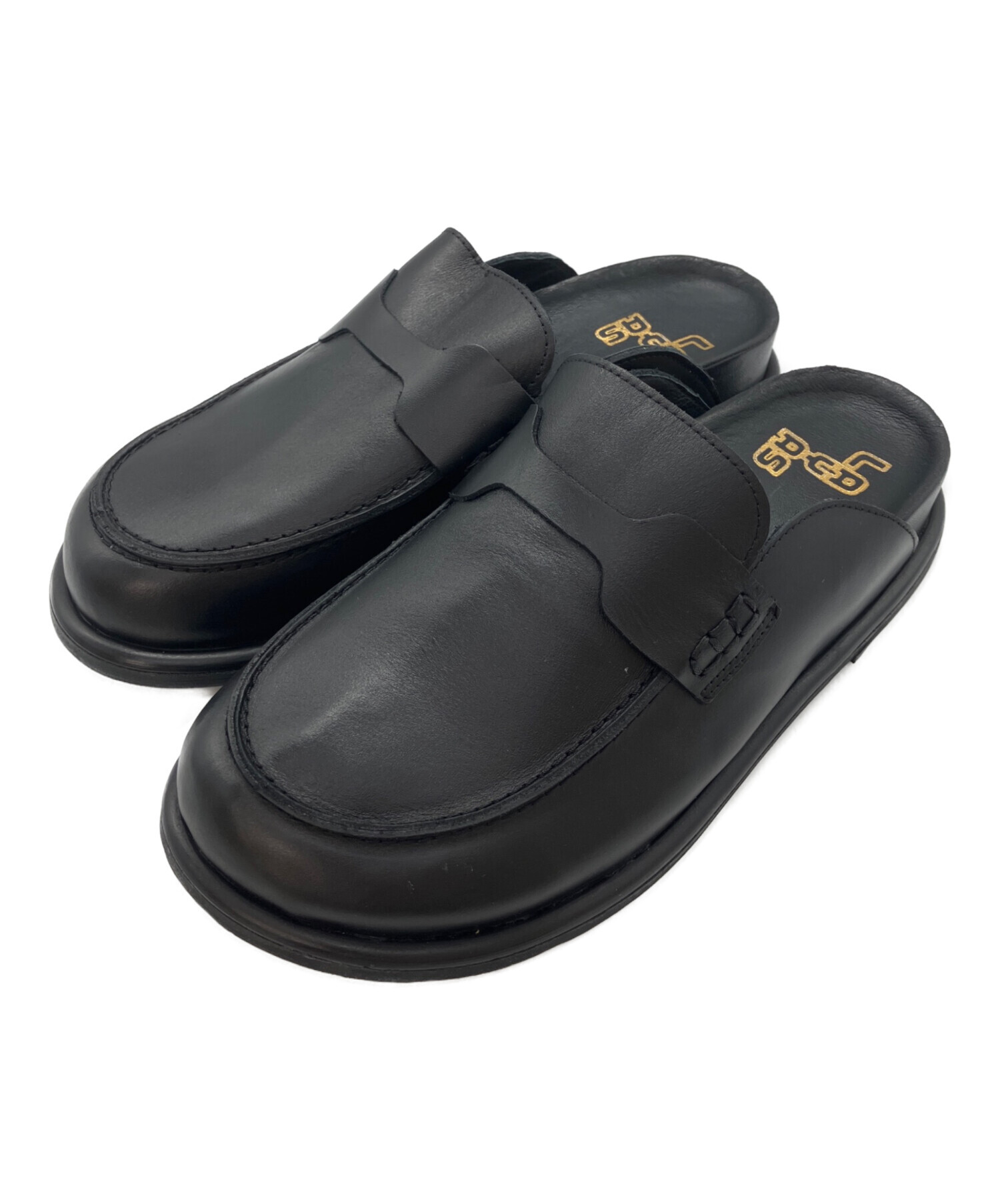 中古・古着通販】LAYAS (レイヤーズ) MULE LOAFER ブラック サイズ:38 