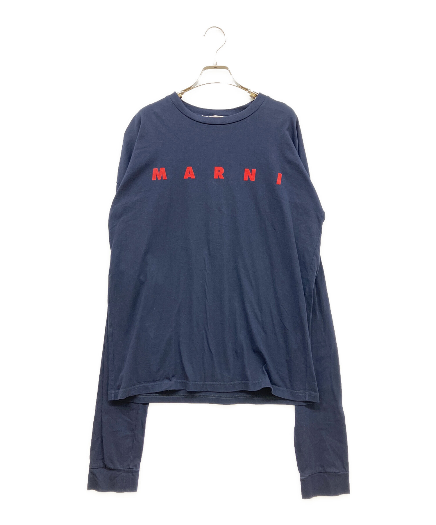 中古・古着通販】MARNI (マルニ) ロングスリーブカットソー ネイビー