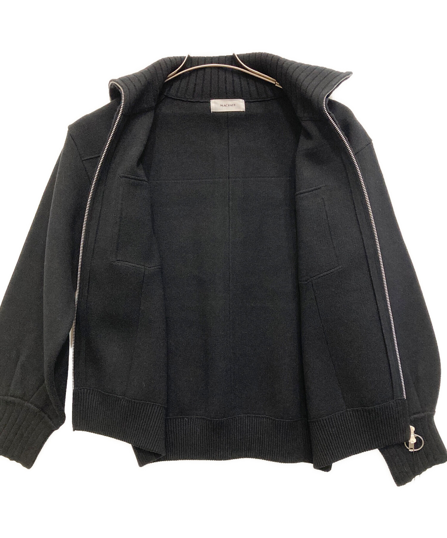 【最終お値下げ】マチャット　フルジップニットジャケット 中古・古着通販】machatt (マチャット) フルジップニットジャケット