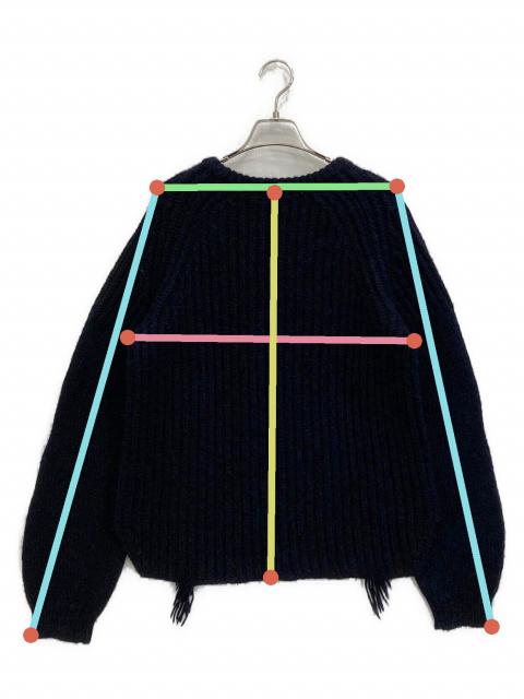 中古・古着通販】Drawer (ドゥロワー) フリンジアルパカシルクニット