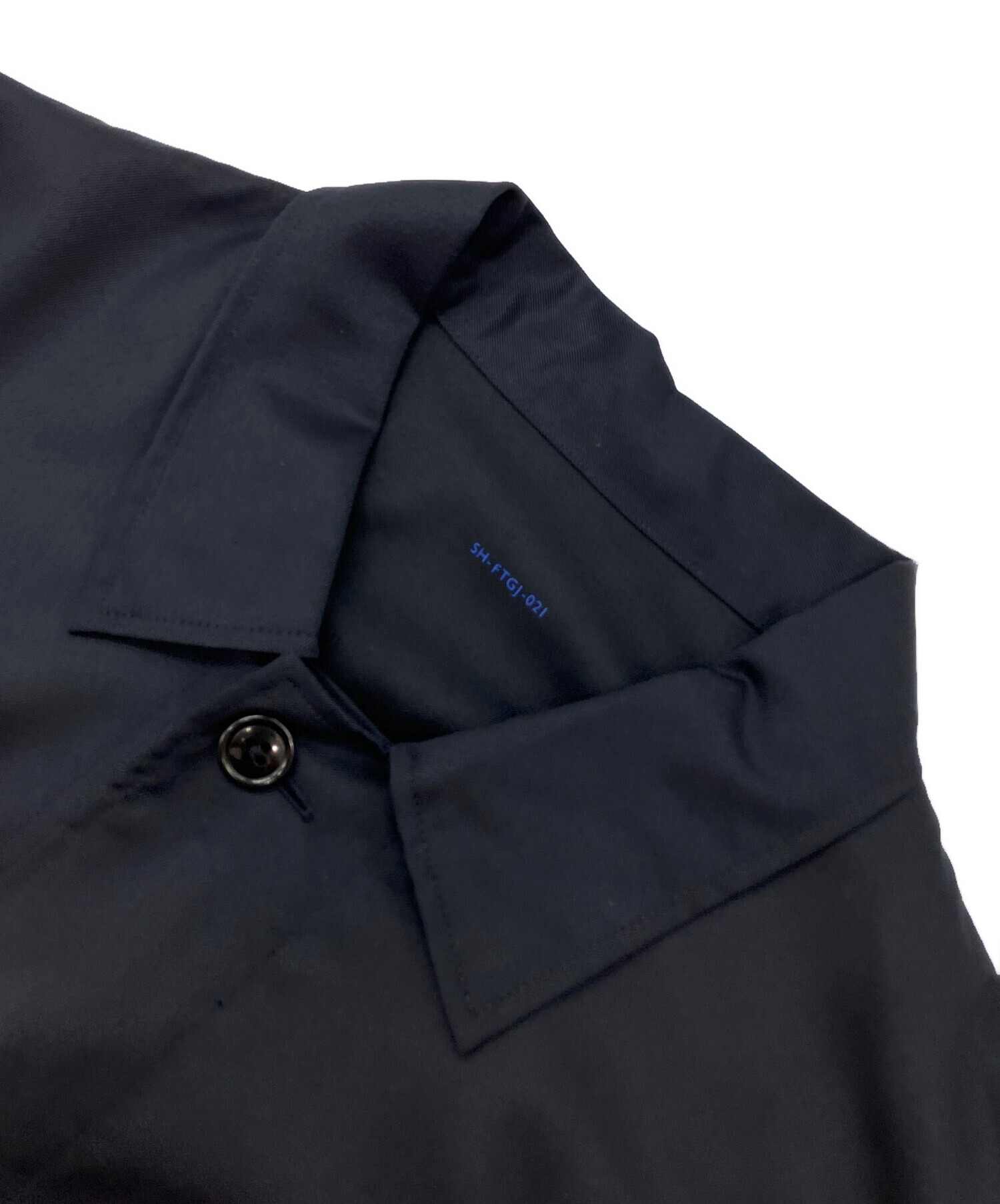 中古・古着通販】SH (エスエイチ) WOOL FATIGUE SHIRT ブラック サイズ