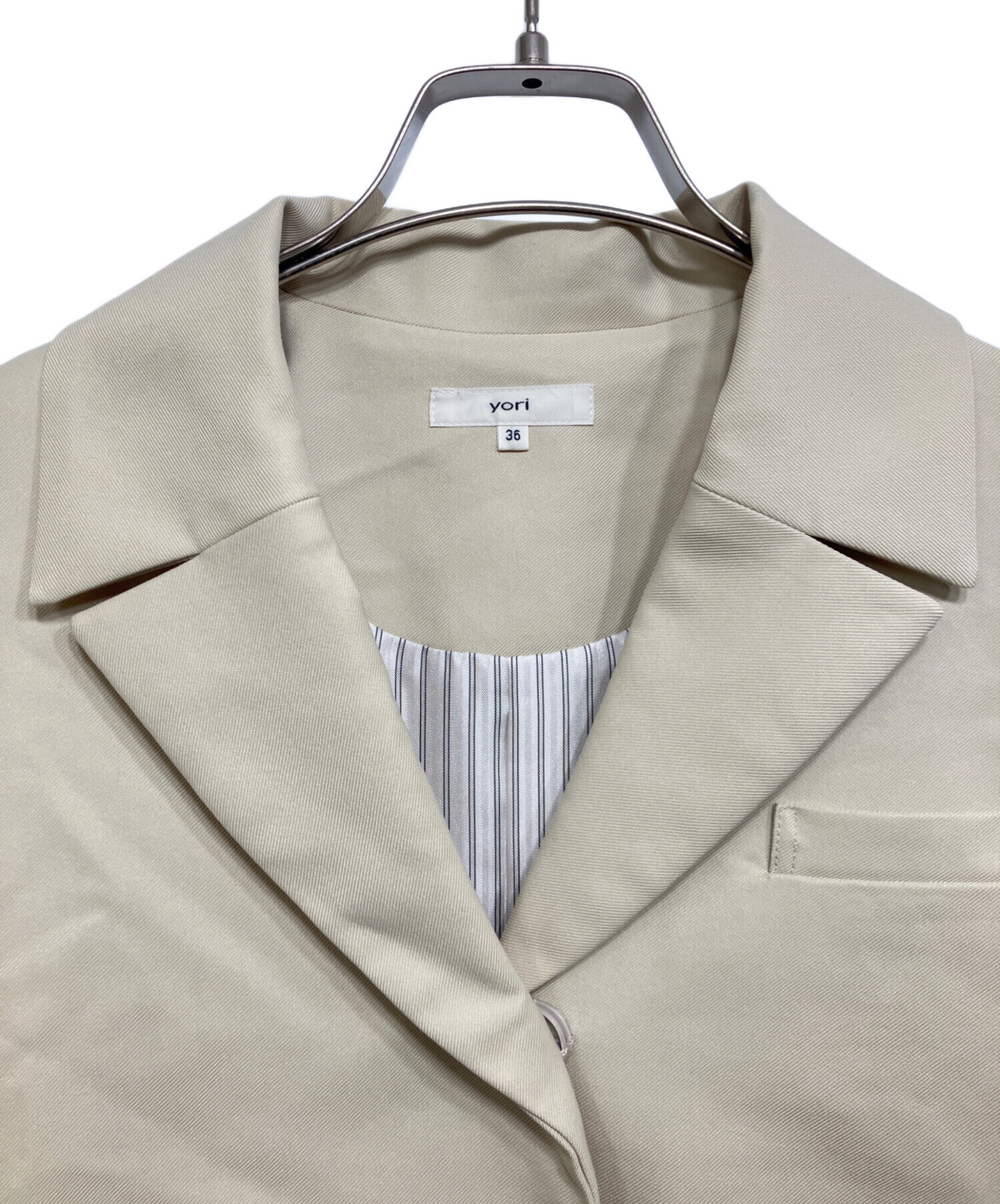 中古・古着通販】YORI (ヨリ) フラワーブーケコート アイボリー サイズ