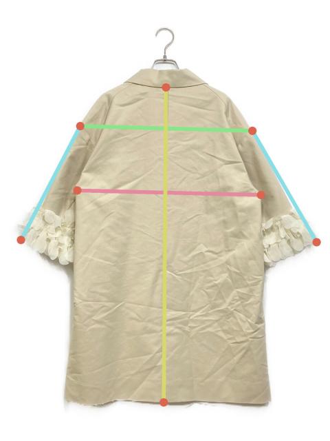 中古・古着通販】YORI (ヨリ) フラワーブーケコート アイボリー サイズ