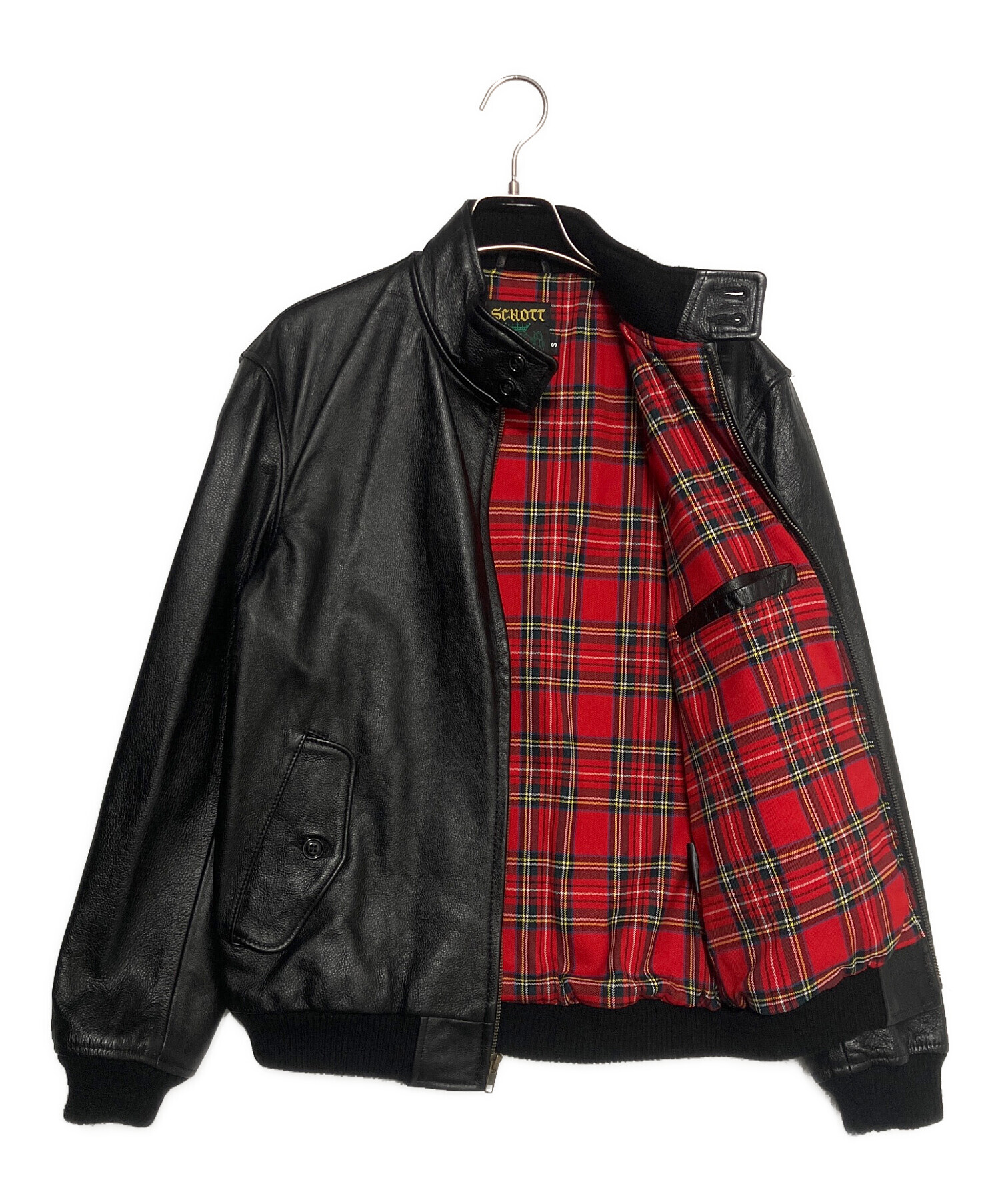 Supreme Schott Leather Racer Jacket (FW25) Black Men's - FW25