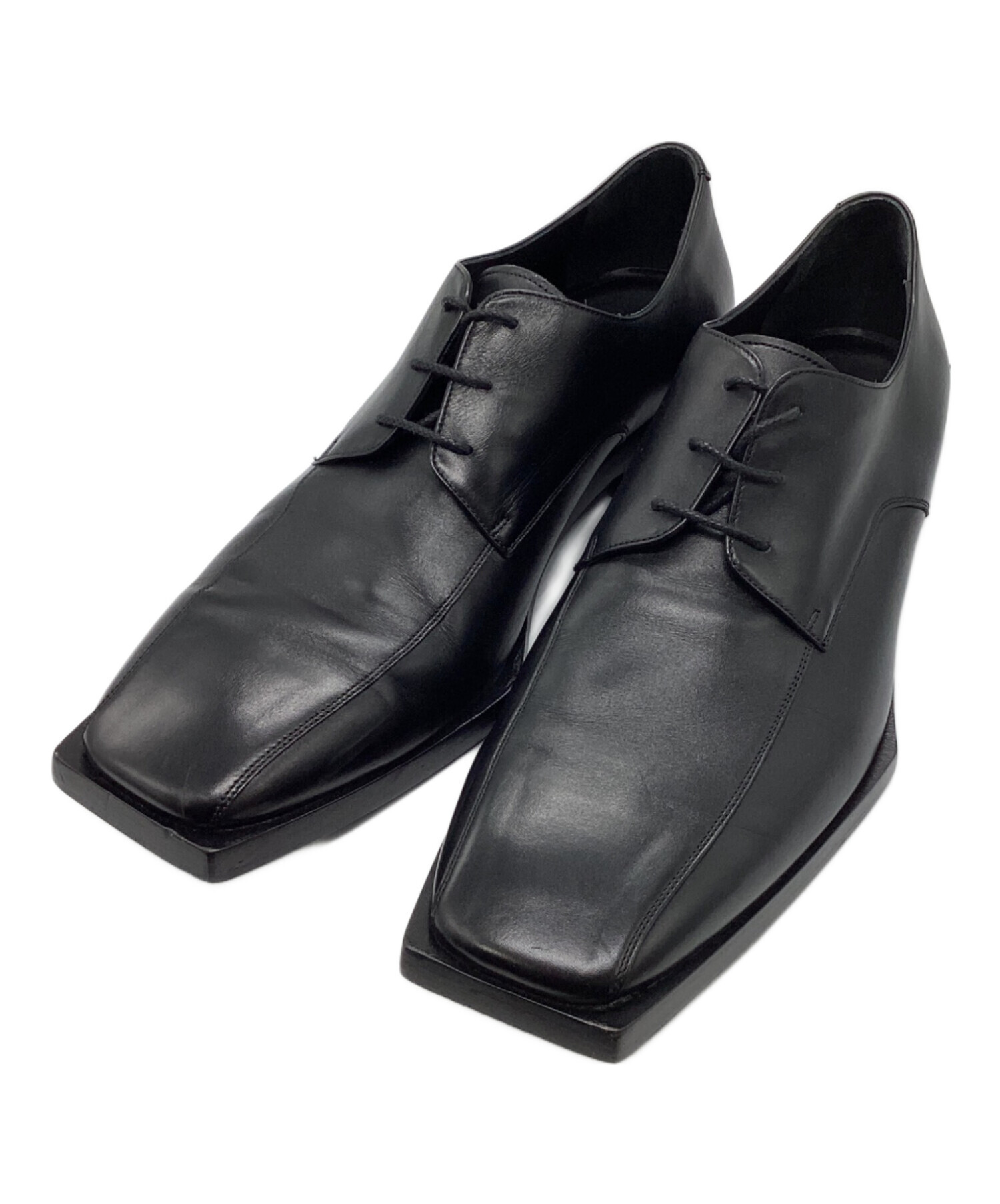 BALENCIAGAスクエアレザーシューズ 中古・古着通販】BALENCIAGA (バレンシアガ) スクエアトゥダービー