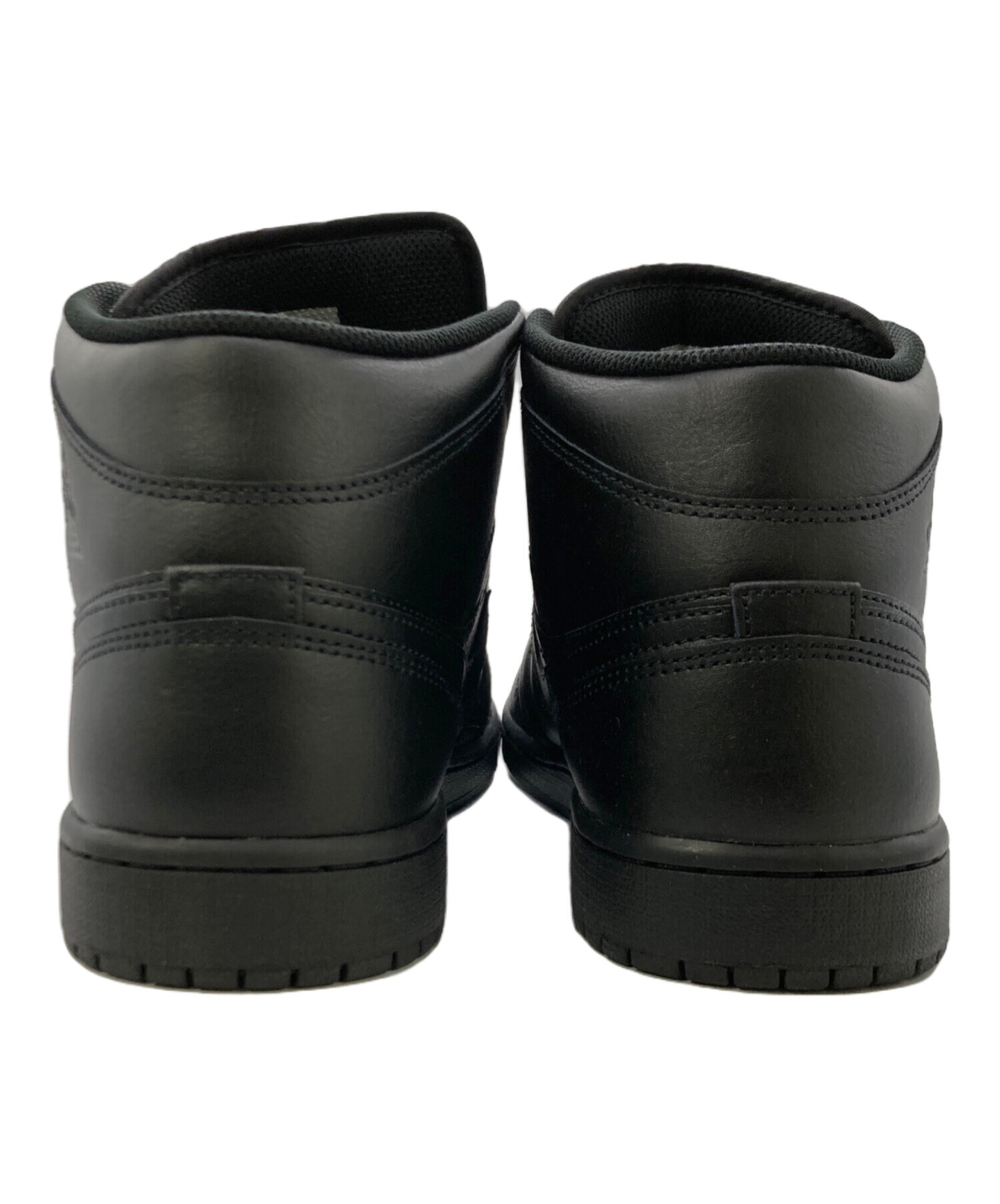 ●中古 NIKE AIR JORDAN1RETROパーフォレーテッドレザー28 中古・古着通販】NIKE (ナイキ) AIR JORDAN 1 MID ブラック サイズ