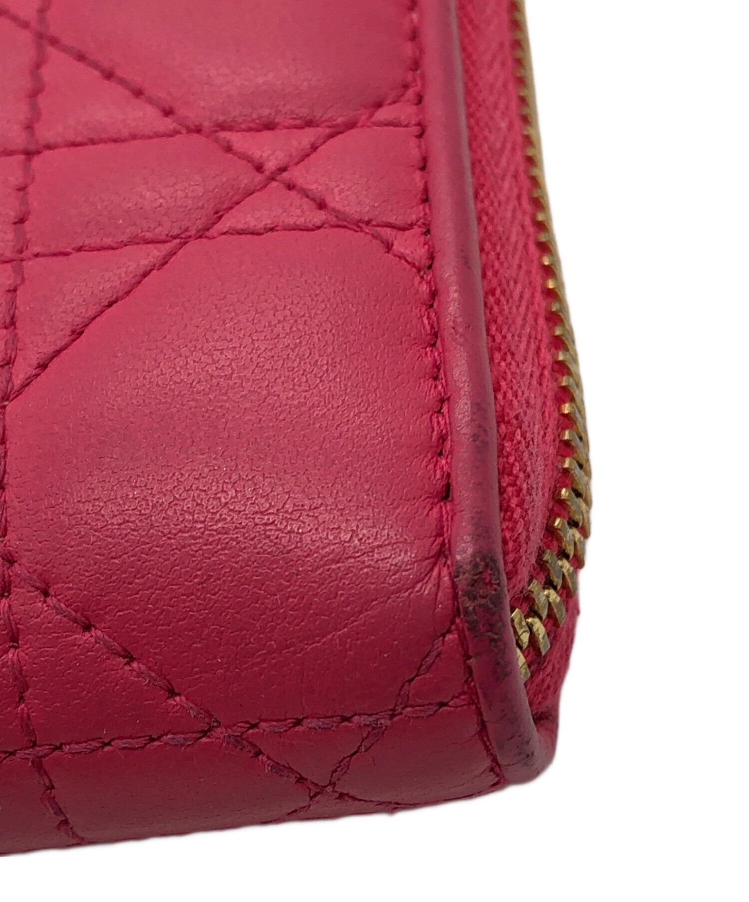 中古・古着通販】DIOR (ディオール) チャーム付長財布 ショッキング