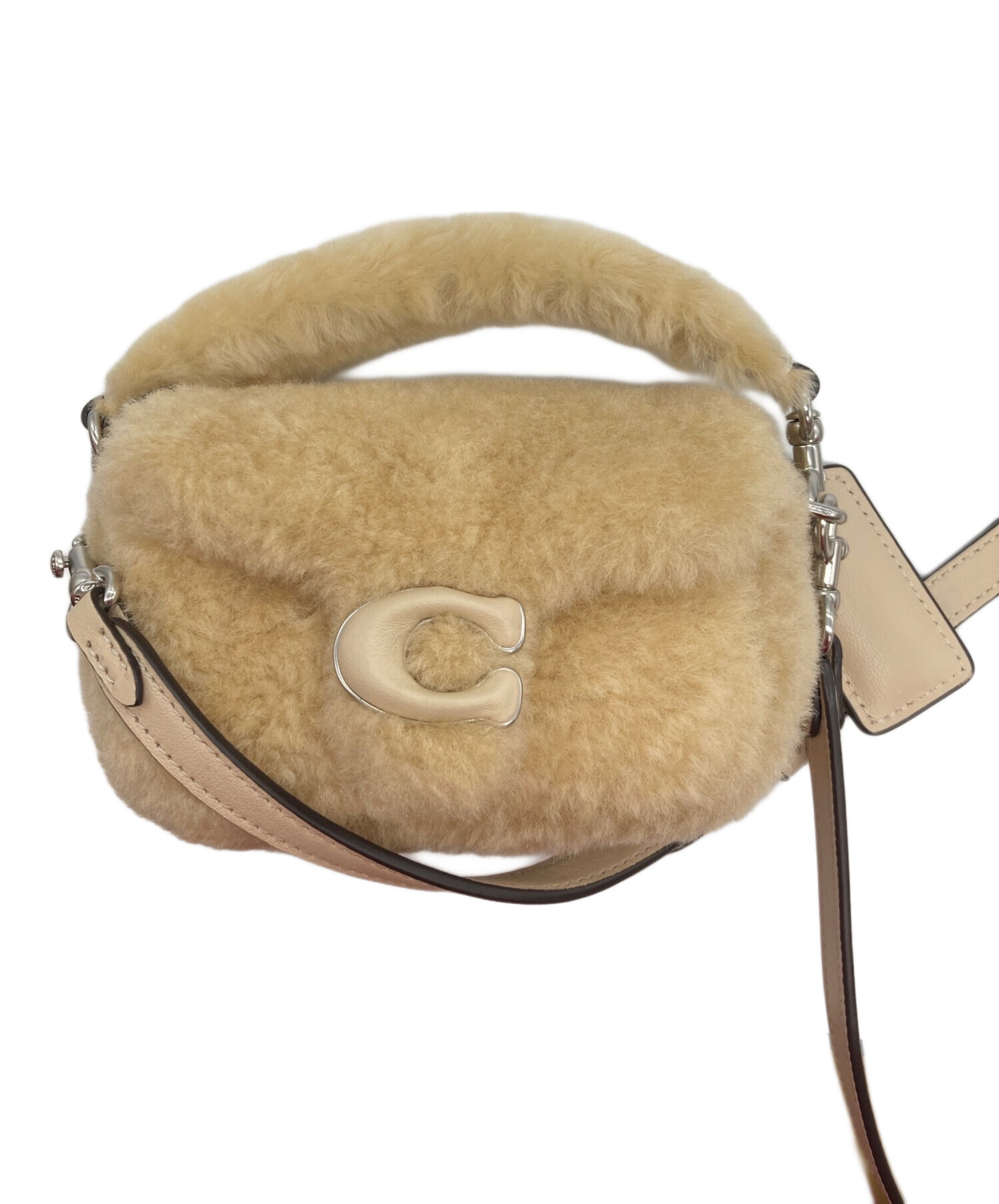 中古・古着通販】COACH (コーチ) タビー 12・シアリング ベージュ 