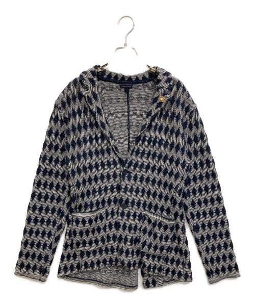 中古・古着通販】LARDINI (ラルディーニ) 総柄ニット2Bテーラード