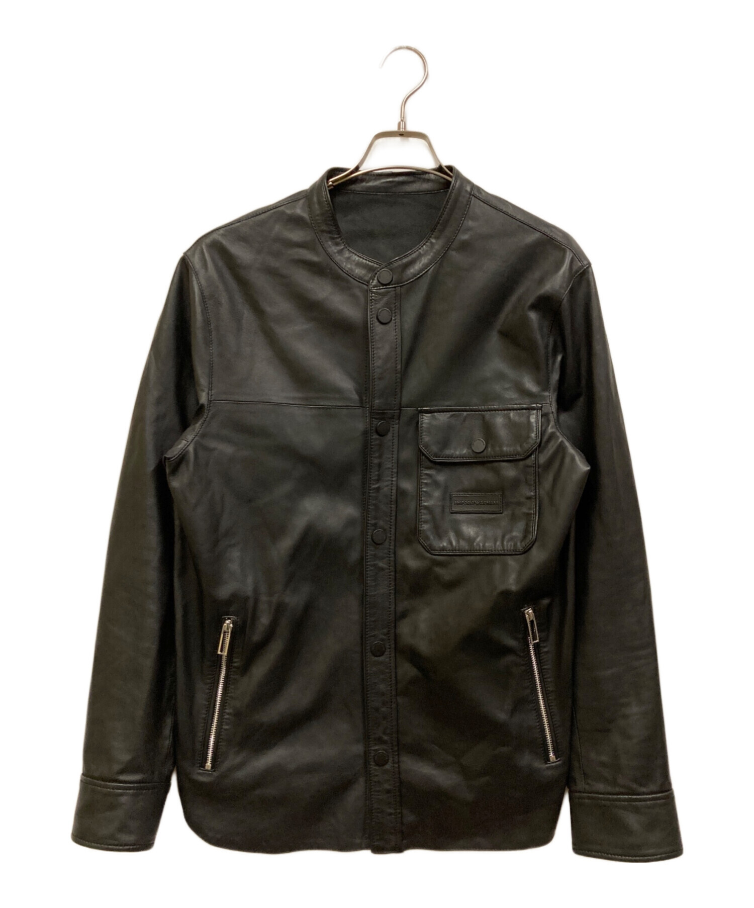 中古・古着通販】EMPORIO ARMANI (エンポリオアルマーニ) レザーシャツ