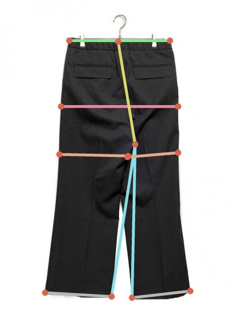 パンツ the reracs FLANNEL SEMI FLARE SLACKS 中古・古着通販】THE RERACS (ザ リラクス) FLANNEL THE EASY SLACKS
