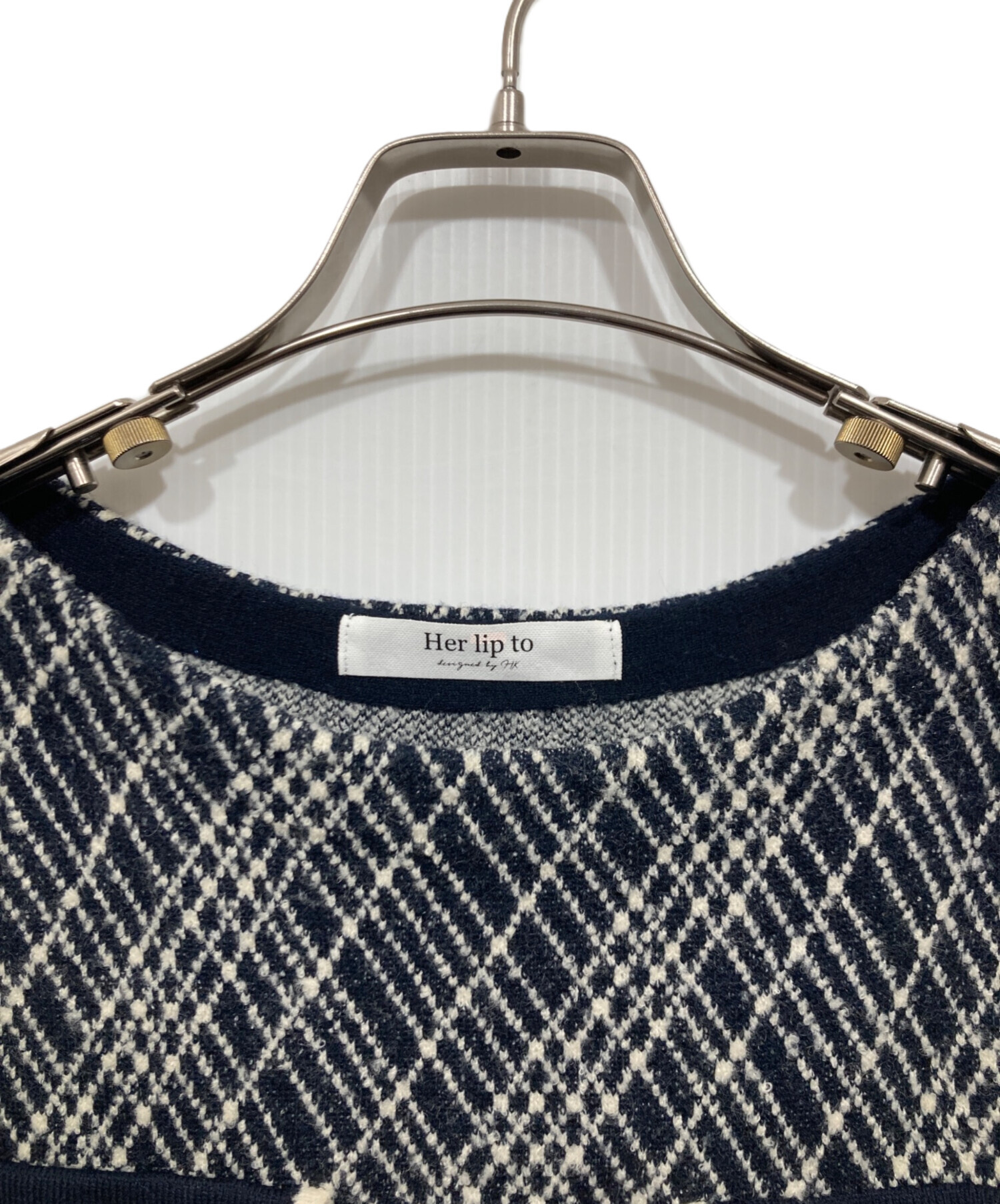中古・古着通販】HER LIP TO (ハーリップトゥ) Vosges Jacquard Knit