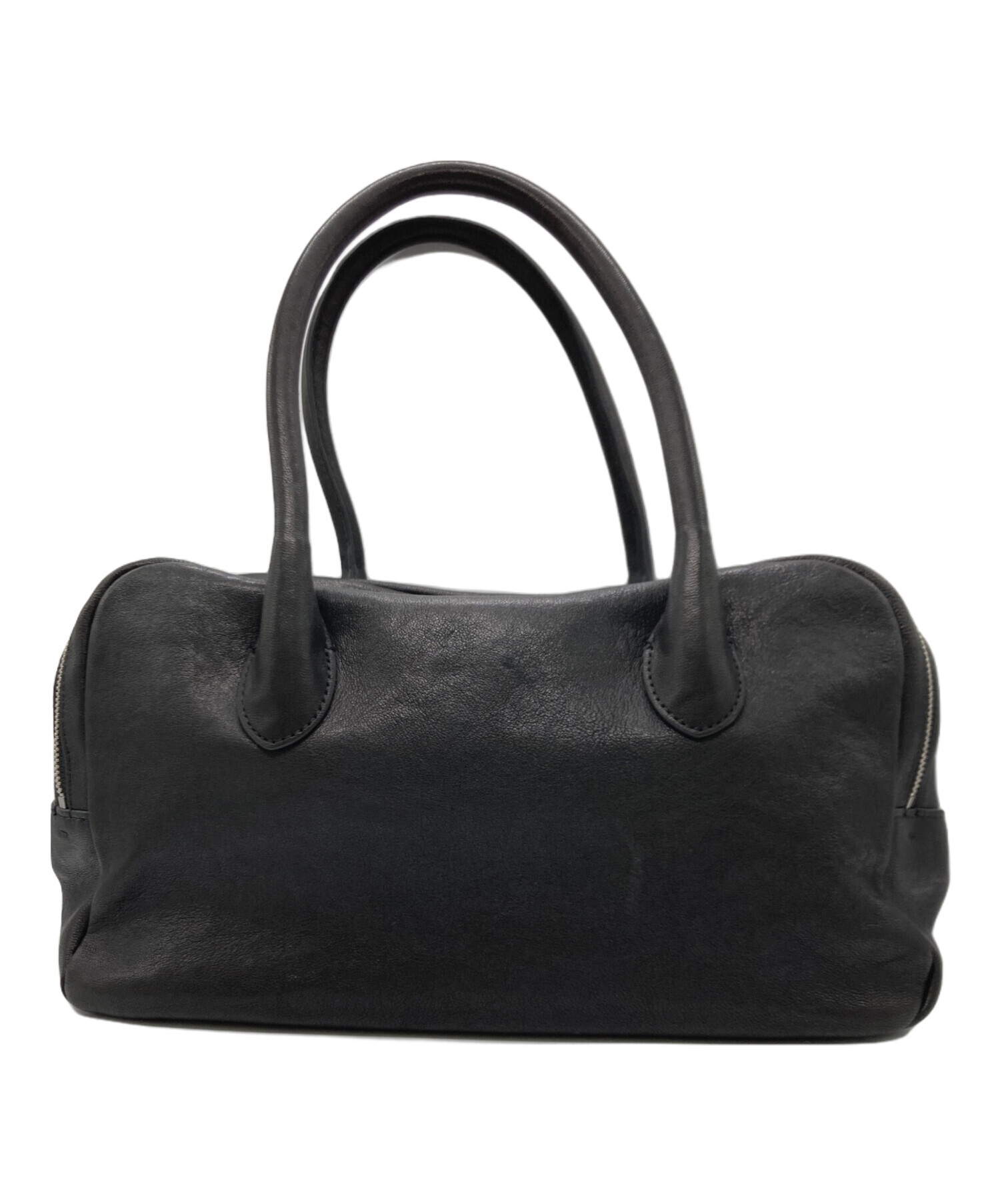 中古・古着通販】ELBORN (エルボルン) スクエアハンドバッグ ブラック