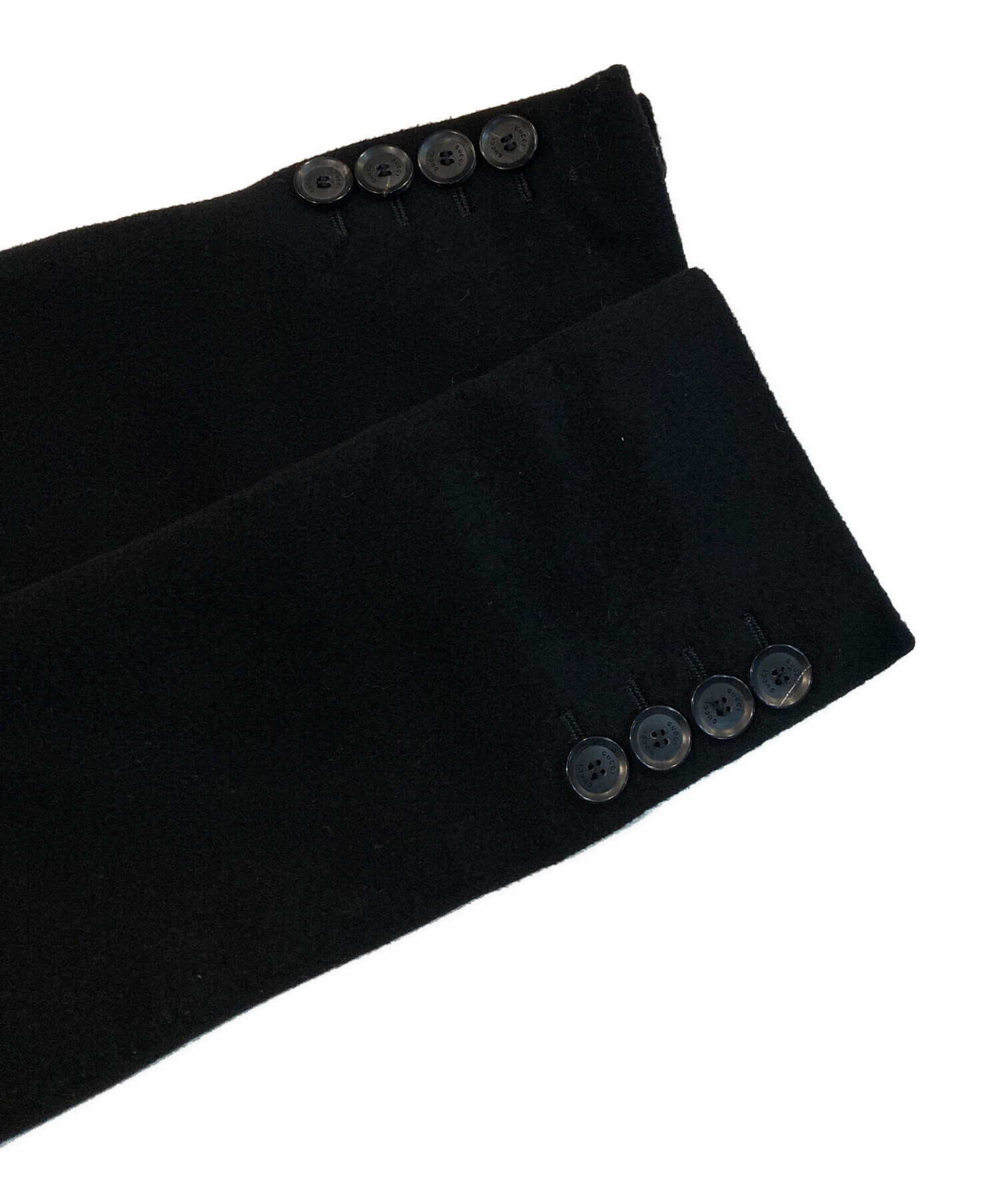 中古・古着通販】GUCCI (グッチ) ウール チェスター コート ブラック