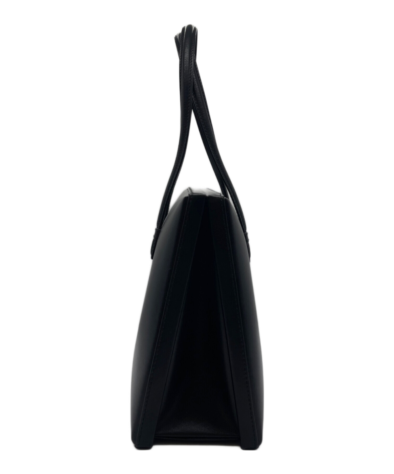 中古・古着通販】LOEWE (ロエベ) スクエアハンドバッグ ブラック