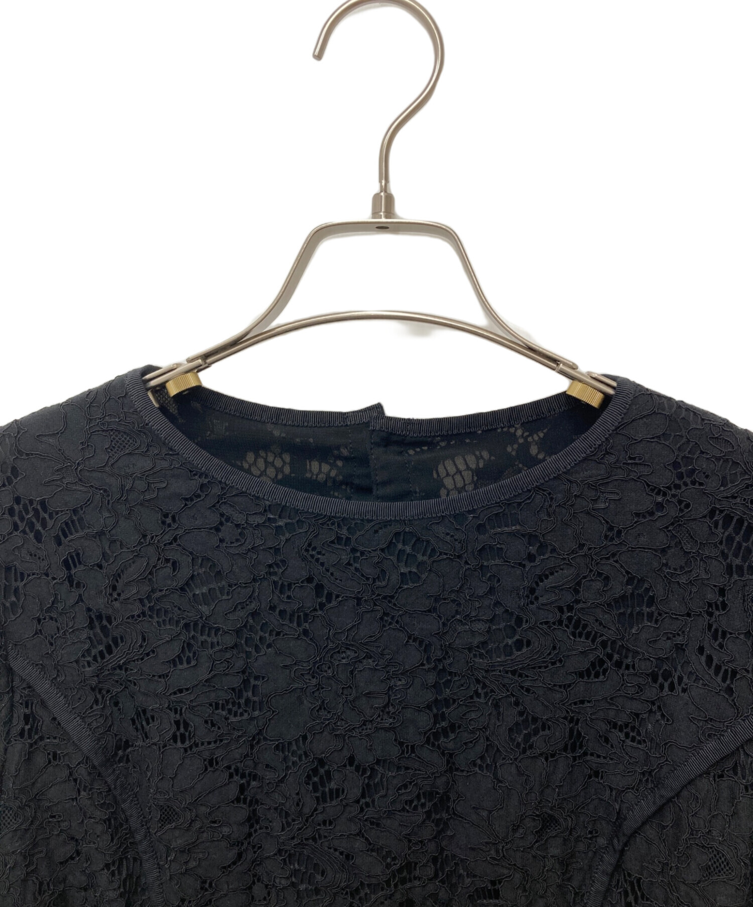 中古・古着通販】ADORE (アドーア) ロザリアレースブラウス ブラック 