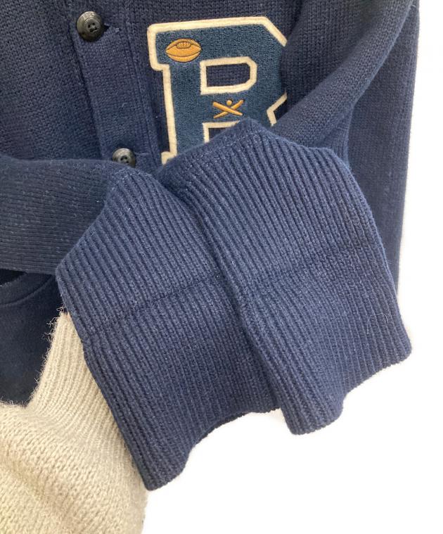 SALEラルフローレン レターマンカーディガンブルー色サイズS新品未使用 中古・古着通販】POLO RALPH LAUREN (ポロ・ラルフローレン) レタード