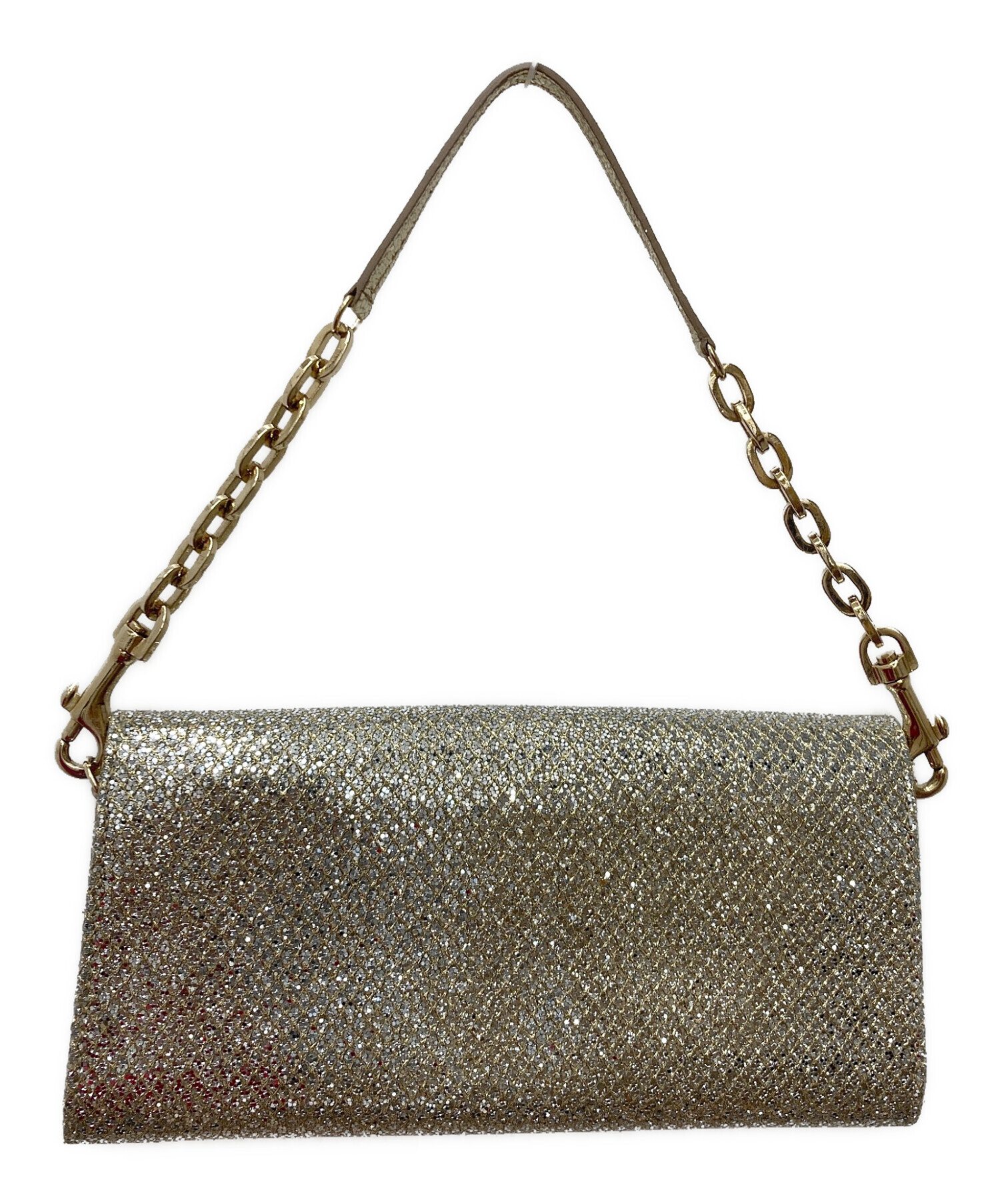 中古・古着通販】JIMMY CHOO (ジミーチュウ) チェーンウォレットバッグ 