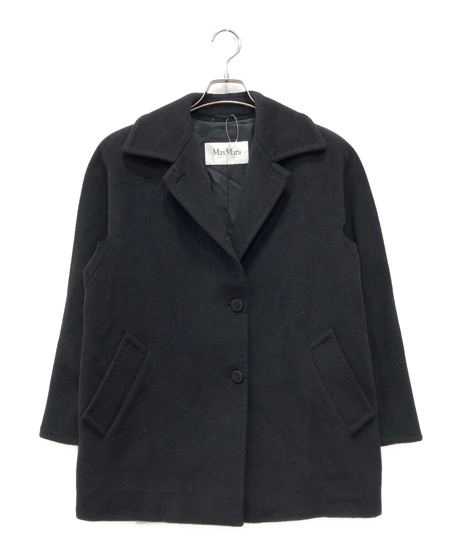 中古・古着通販】MaxMara (マックスマーラ) カシミヤ混ショートコート