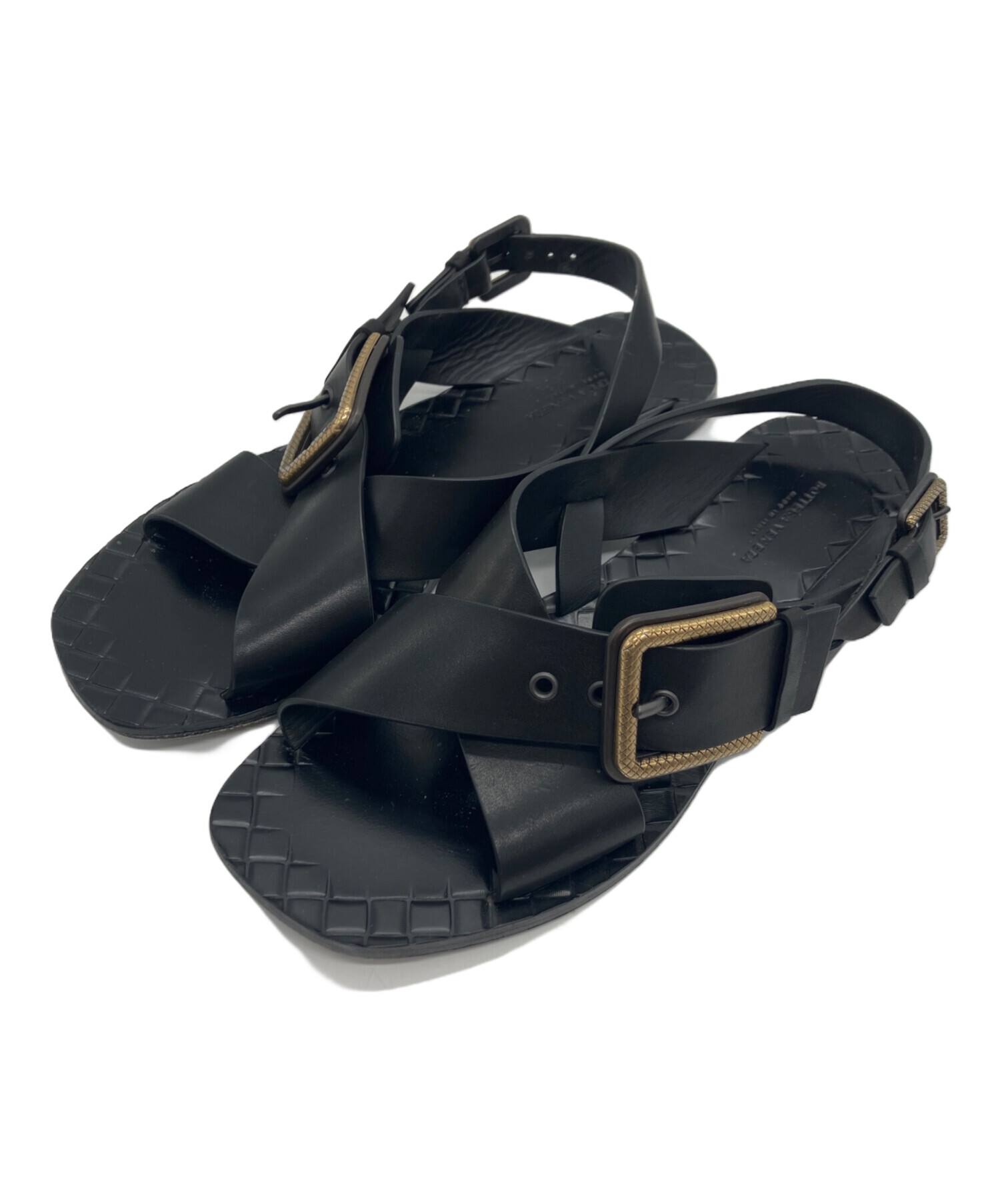 中古・古着通販】BOTTEGA VENETA (ボッテガベネタ) サンダル ブラック