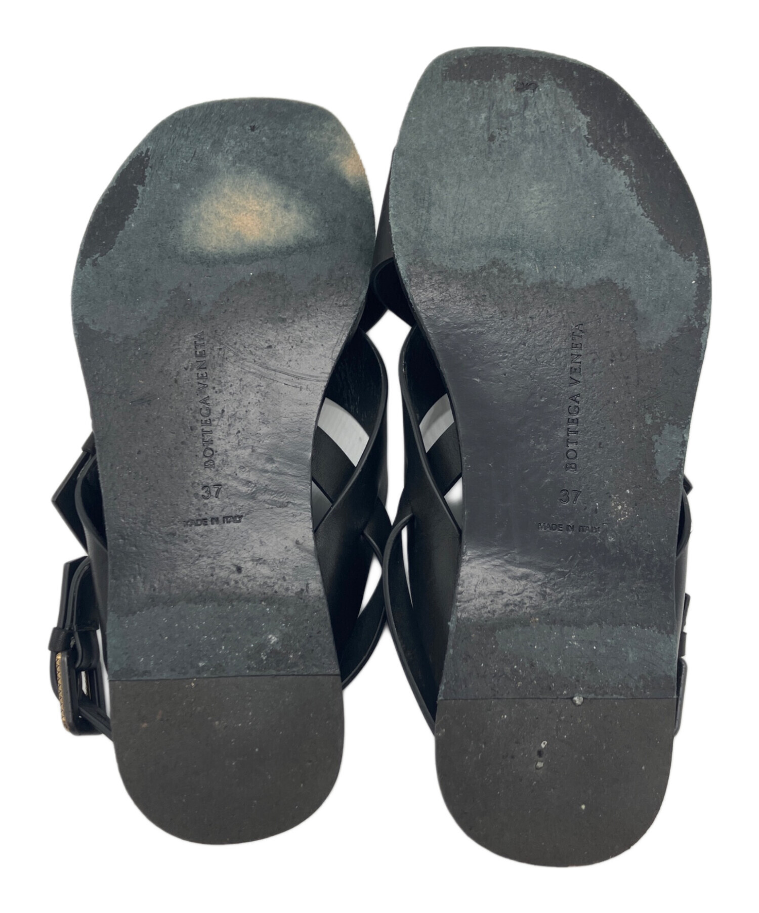 中古・古着通販】BOTTEGA VENETA (ボッテガベネタ) サンダル ブラック