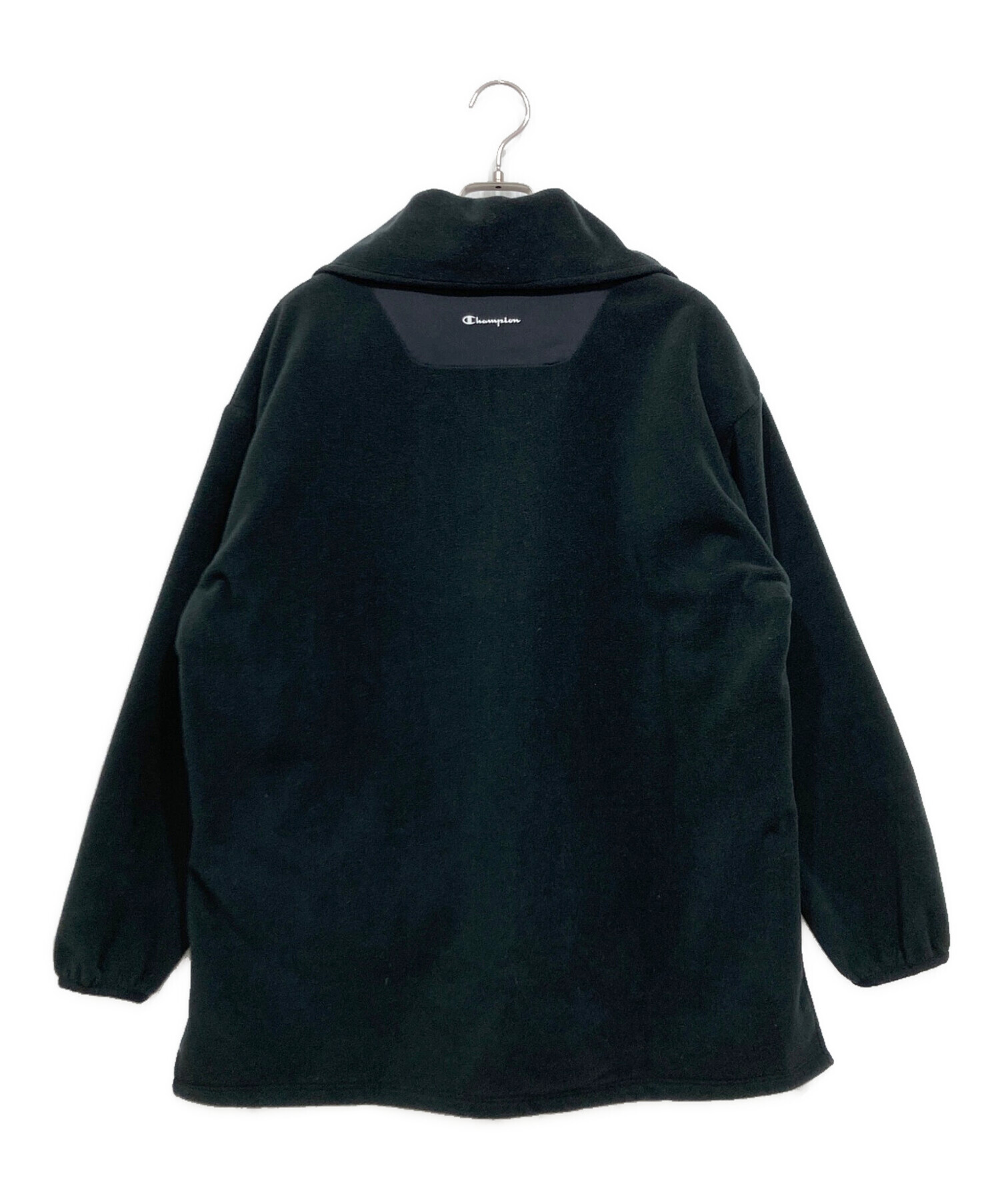Champion古着ハーフジップアノラックパーカーウィンドブレーカー黒K106 中古・古着通販】Champion (チャンピオン) BLACK EDITION HALF ZIP